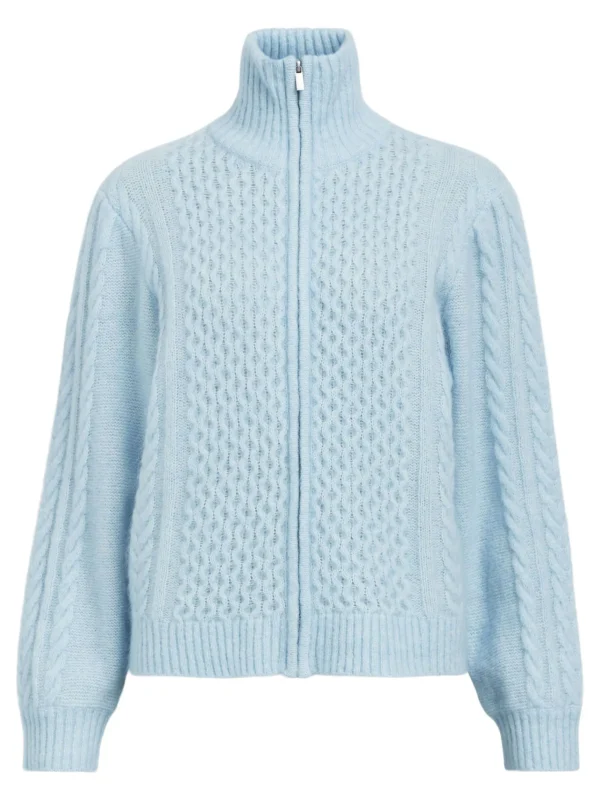 Dame OBJECT HØJ HALSET STRIKKET CARDIGAN