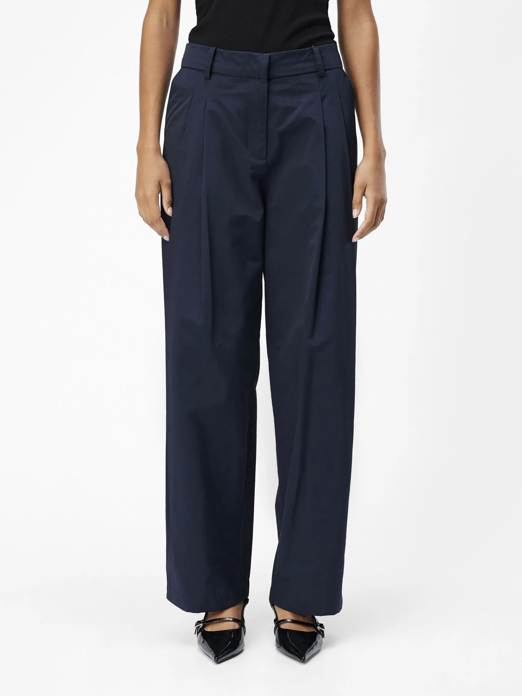 Dame OBJECT HØJ TALJEDE BREDE BUKSER