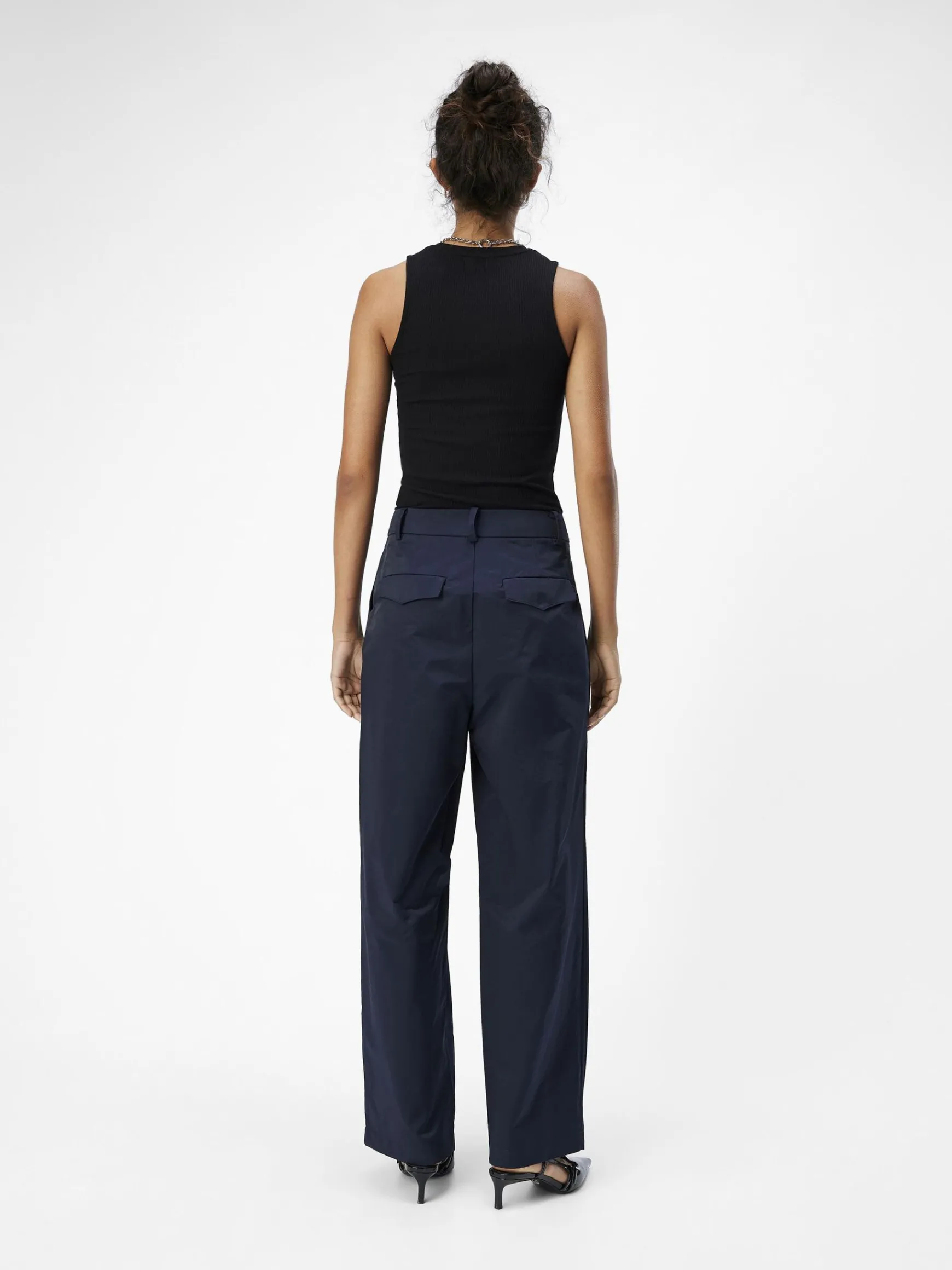 Dame OBJECT HØJ TALJEDE BREDE BUKSER