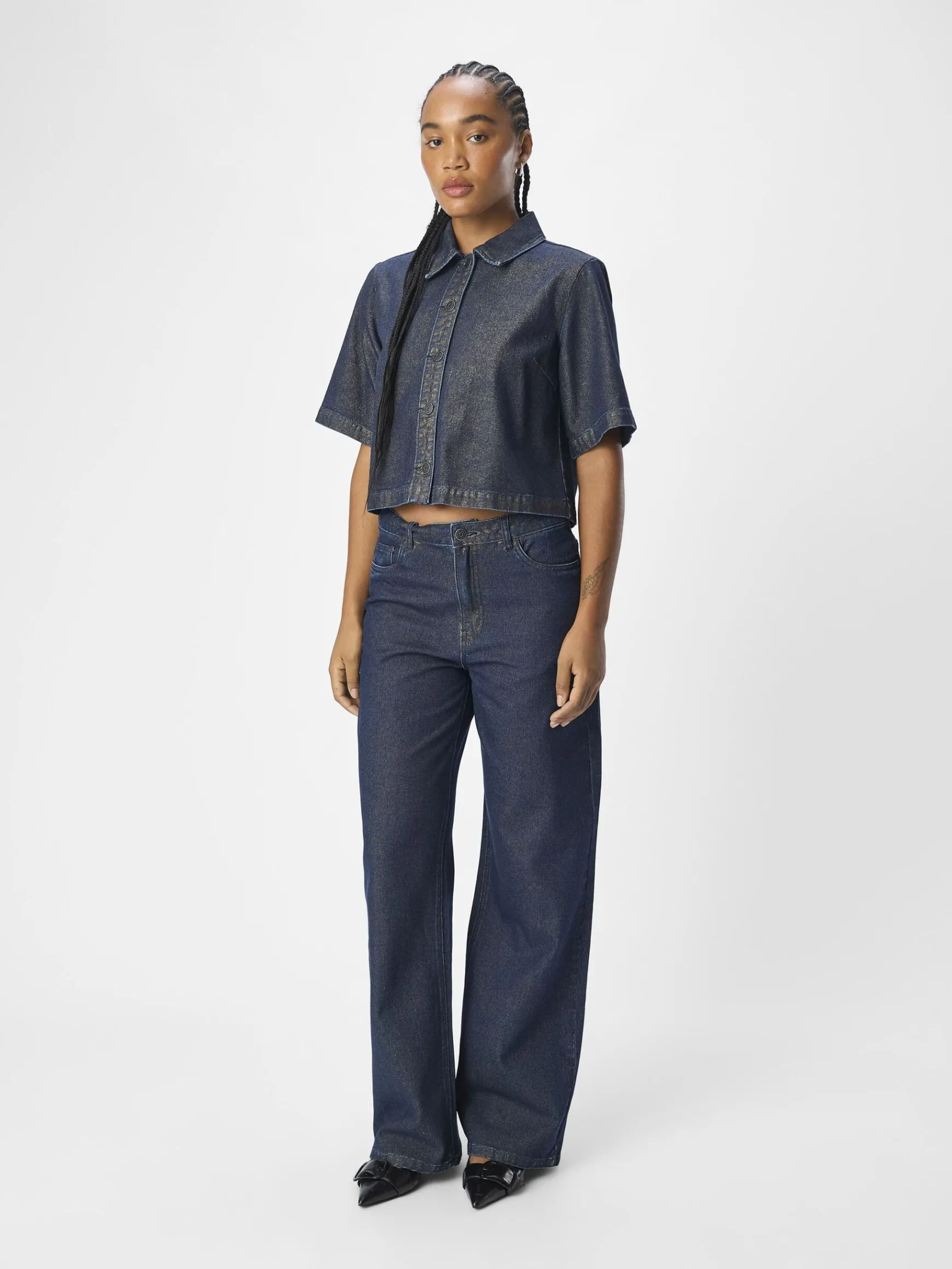 Dame OBJECT HØJTALJET LOOSE FIT JEANS