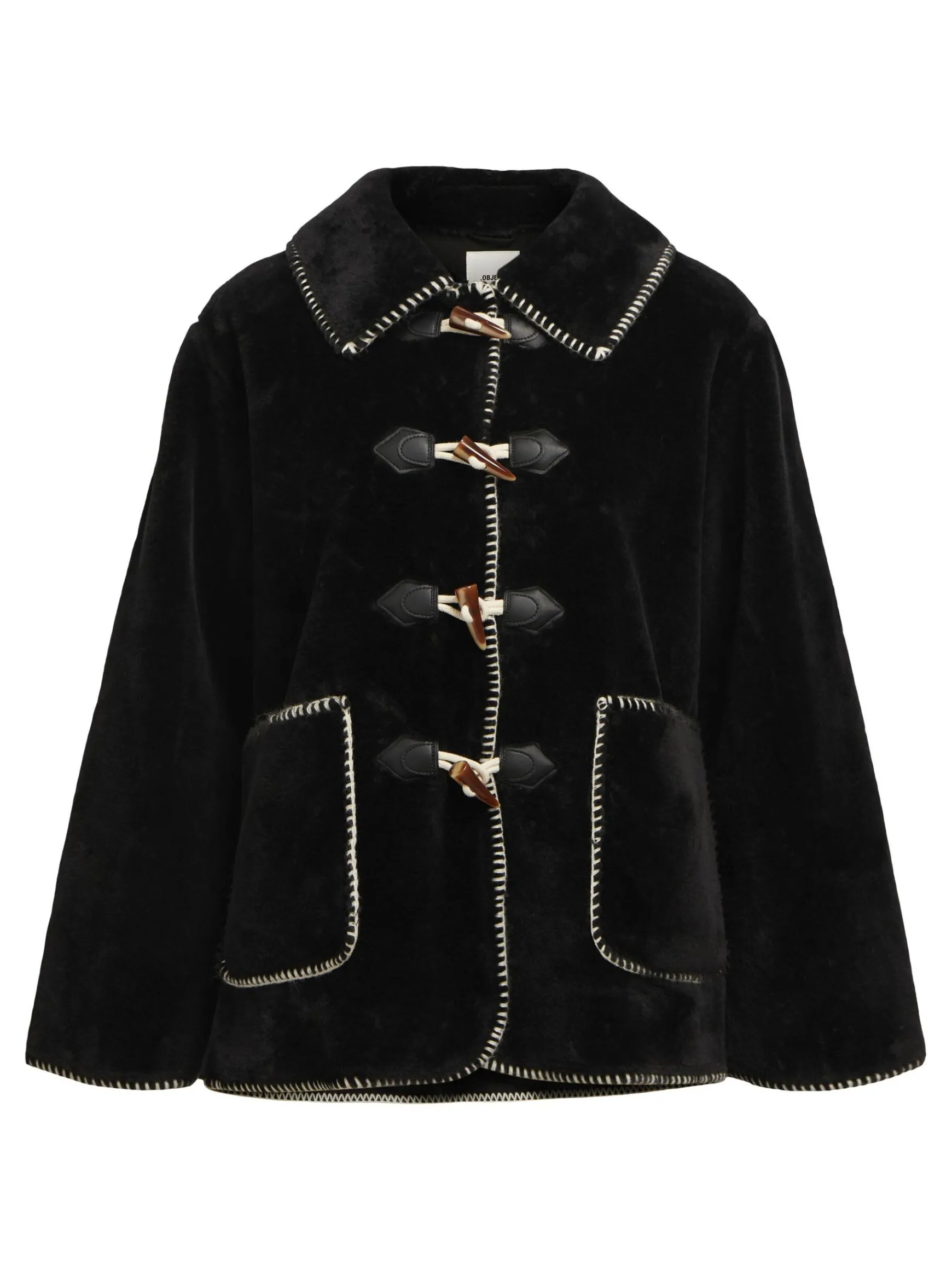 Dame OBJECT IMITERET PELS FRAKKE