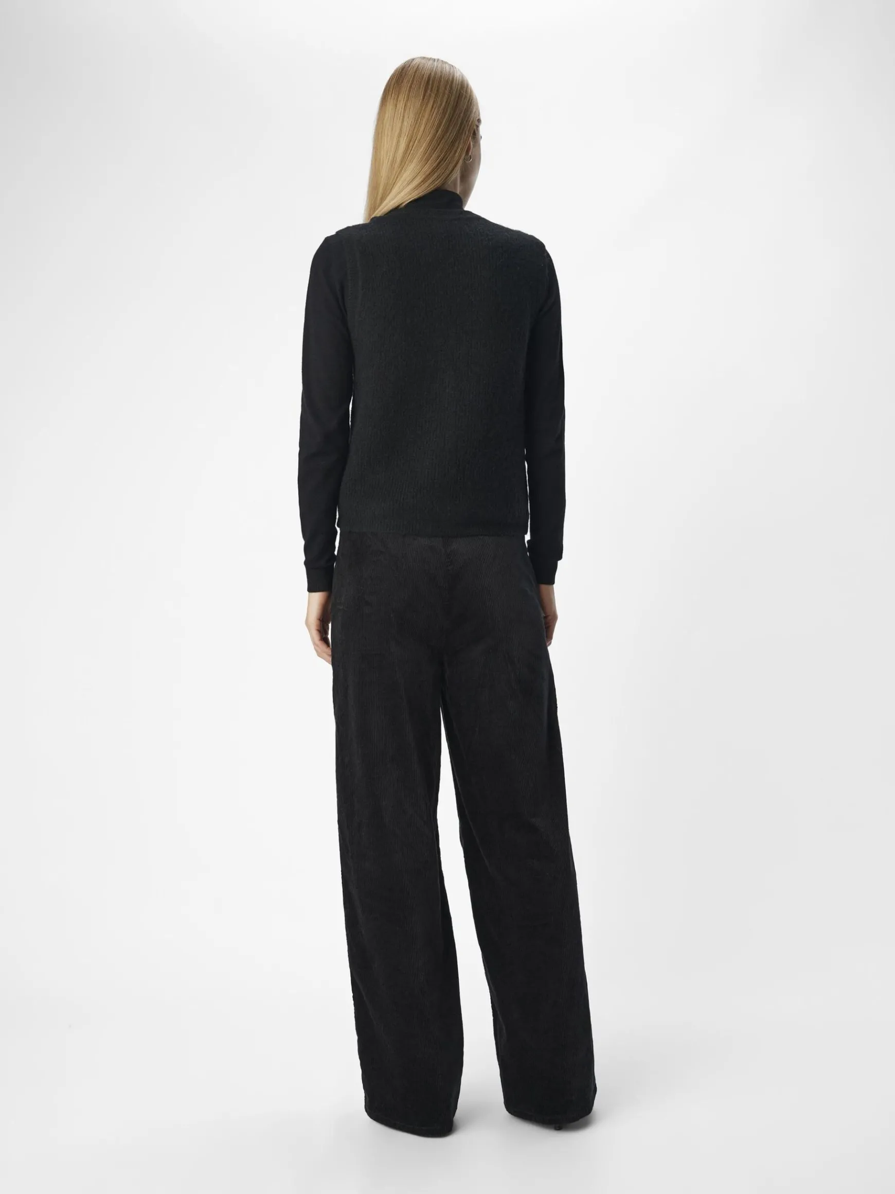 Dame OBJECT JERNBANEFLØJL BREDE BUKSER