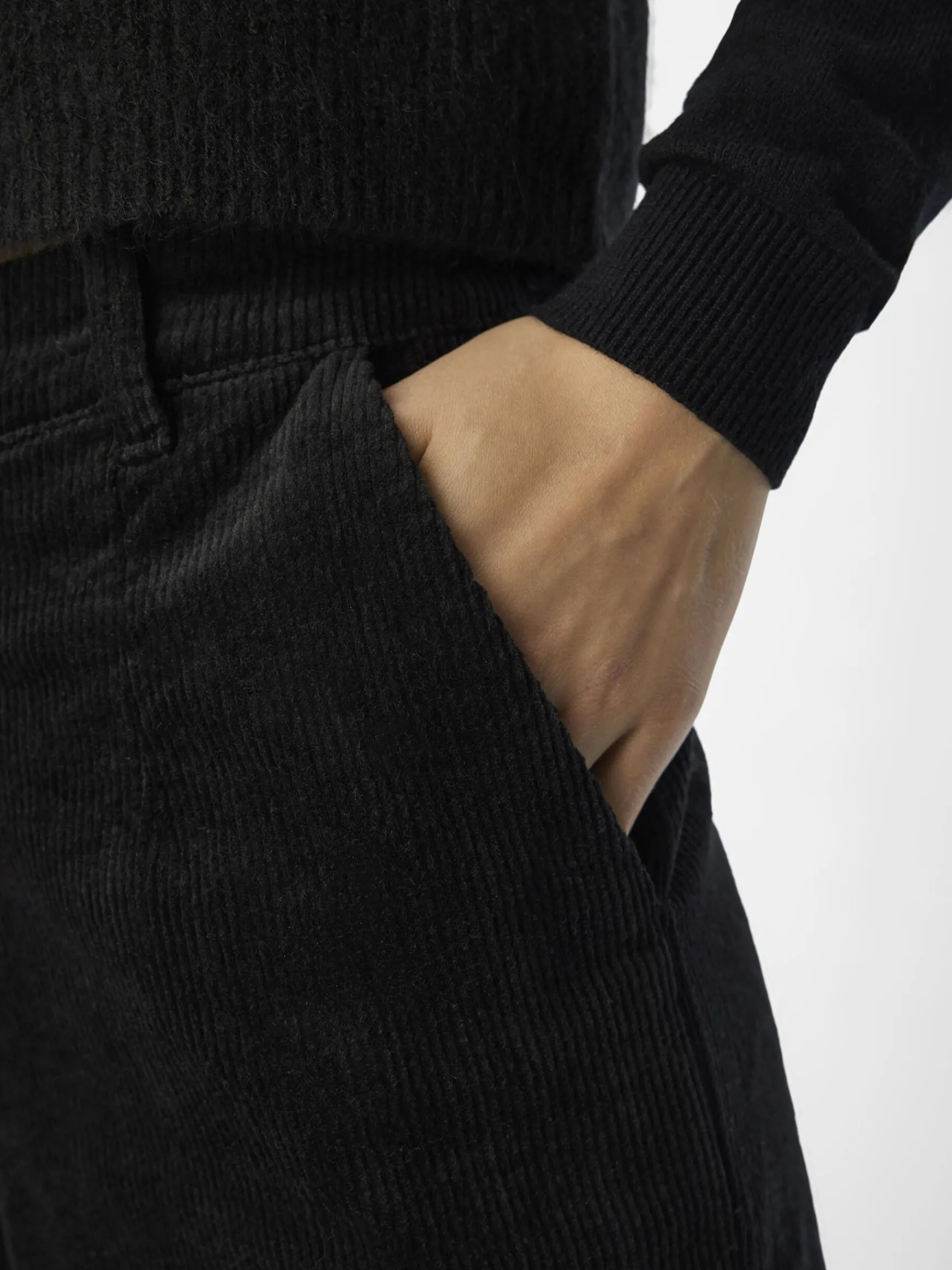 Dame OBJECT JERNBANEFLØJL BREDE BUKSER