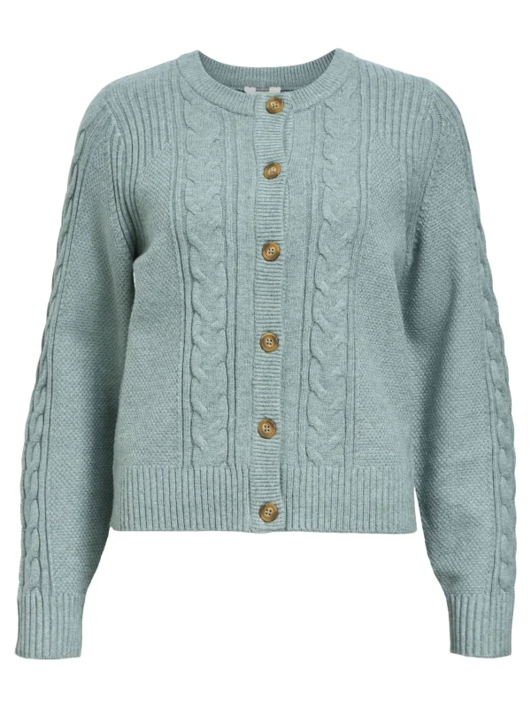 Dame OBJECT KABELSTRIKKET CARDIGAN