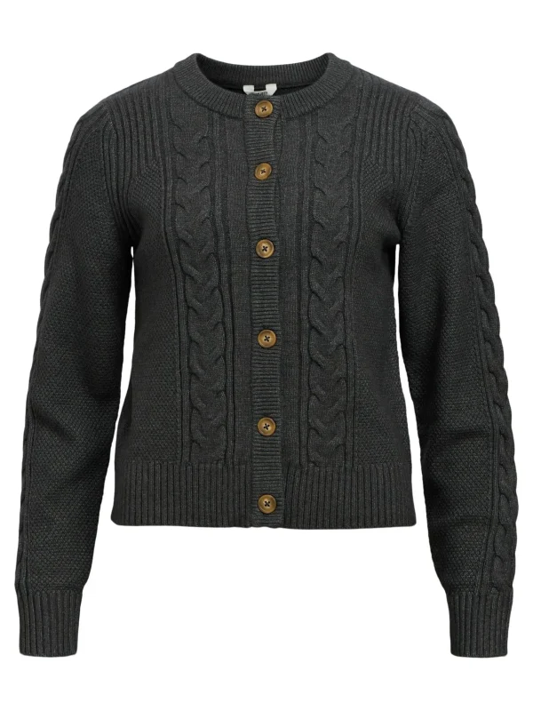 Dame OBJECT KABELSTRIKKET CARDIGAN