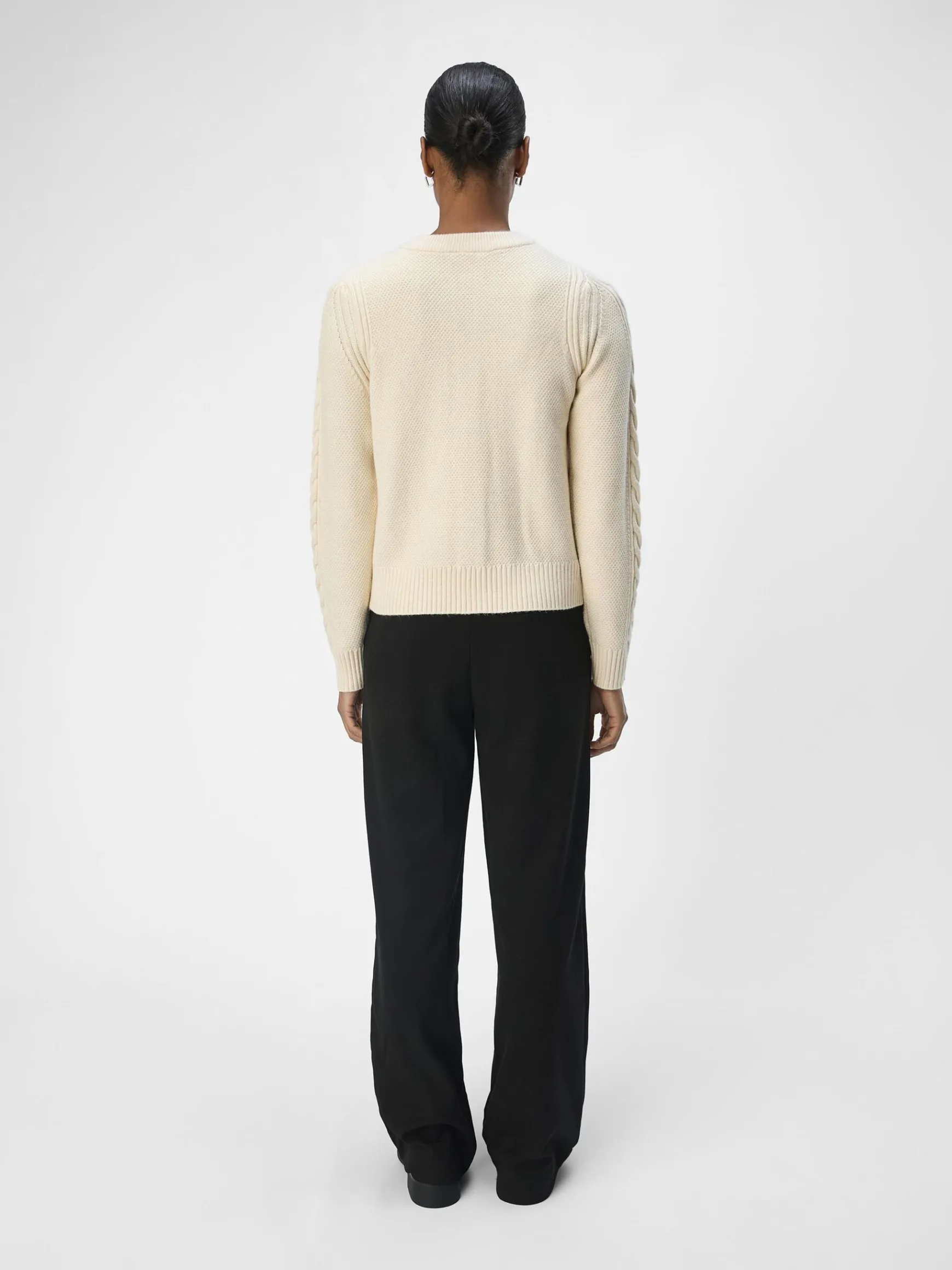 Dame OBJECT KABELSTRIKKET CARDIGAN