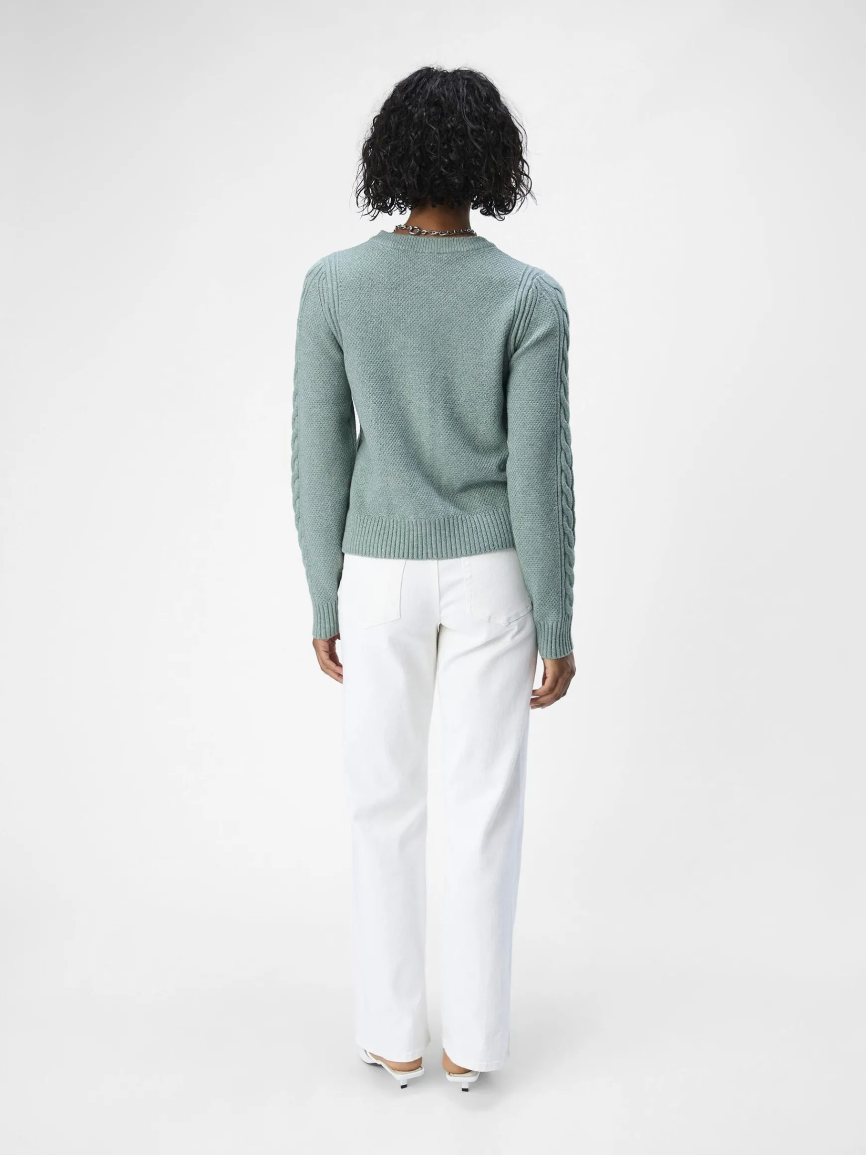 Dame OBJECT KABELSTRIKKET CARDIGAN