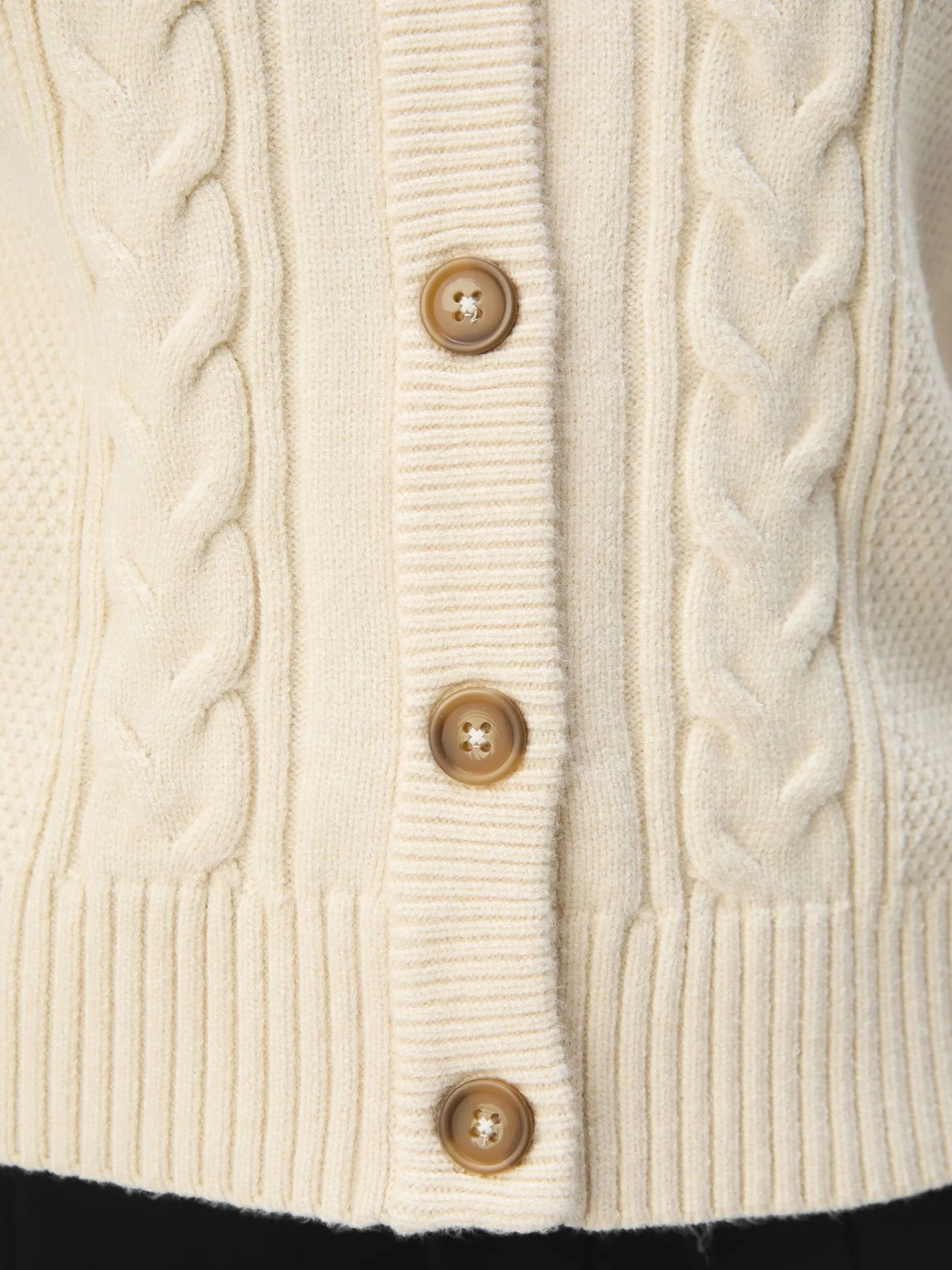Dame OBJECT KABELSTRIKKET CARDIGAN