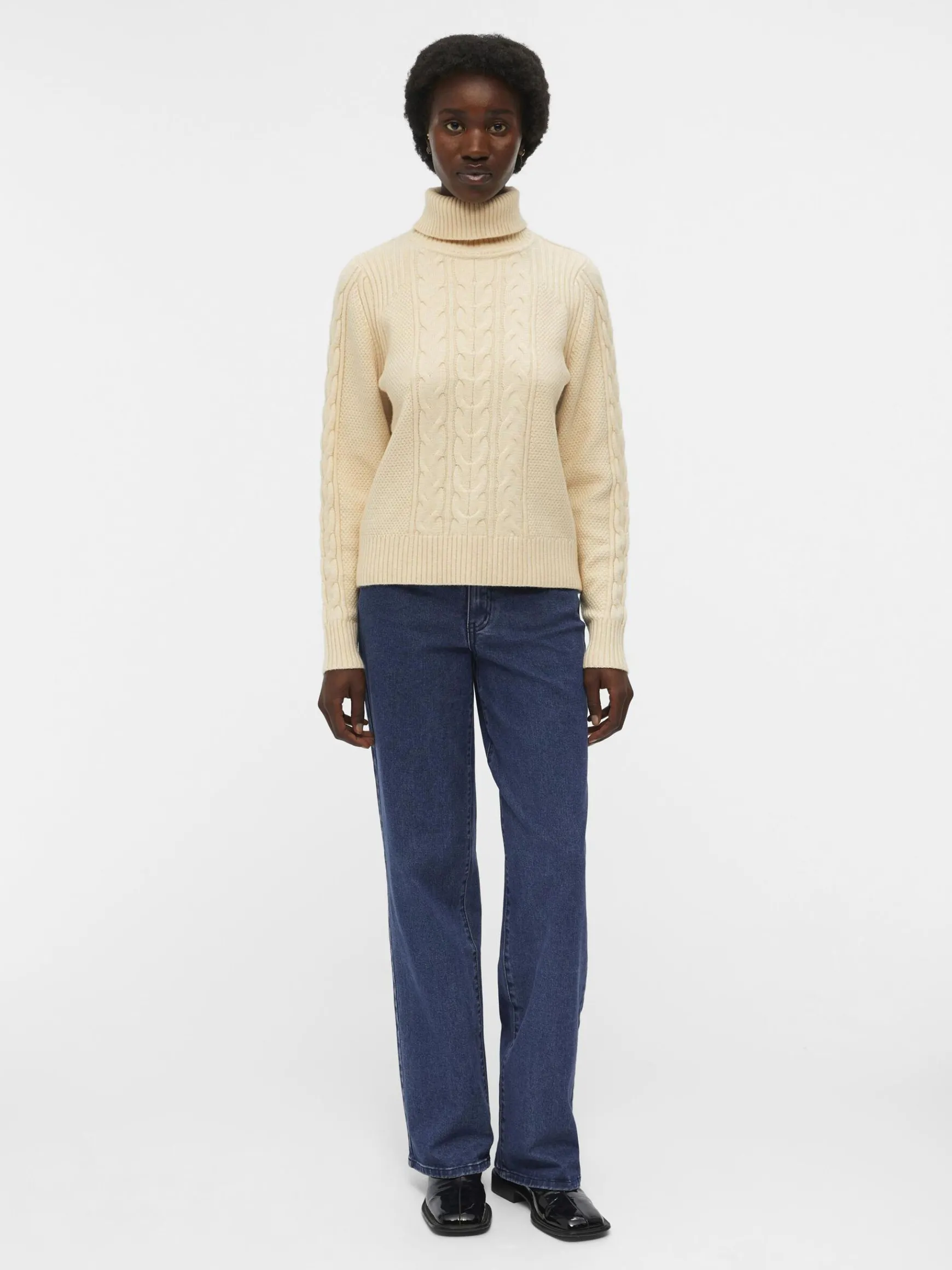 Dame OBJECT KABELSTRIKKET STRIKTRØJE