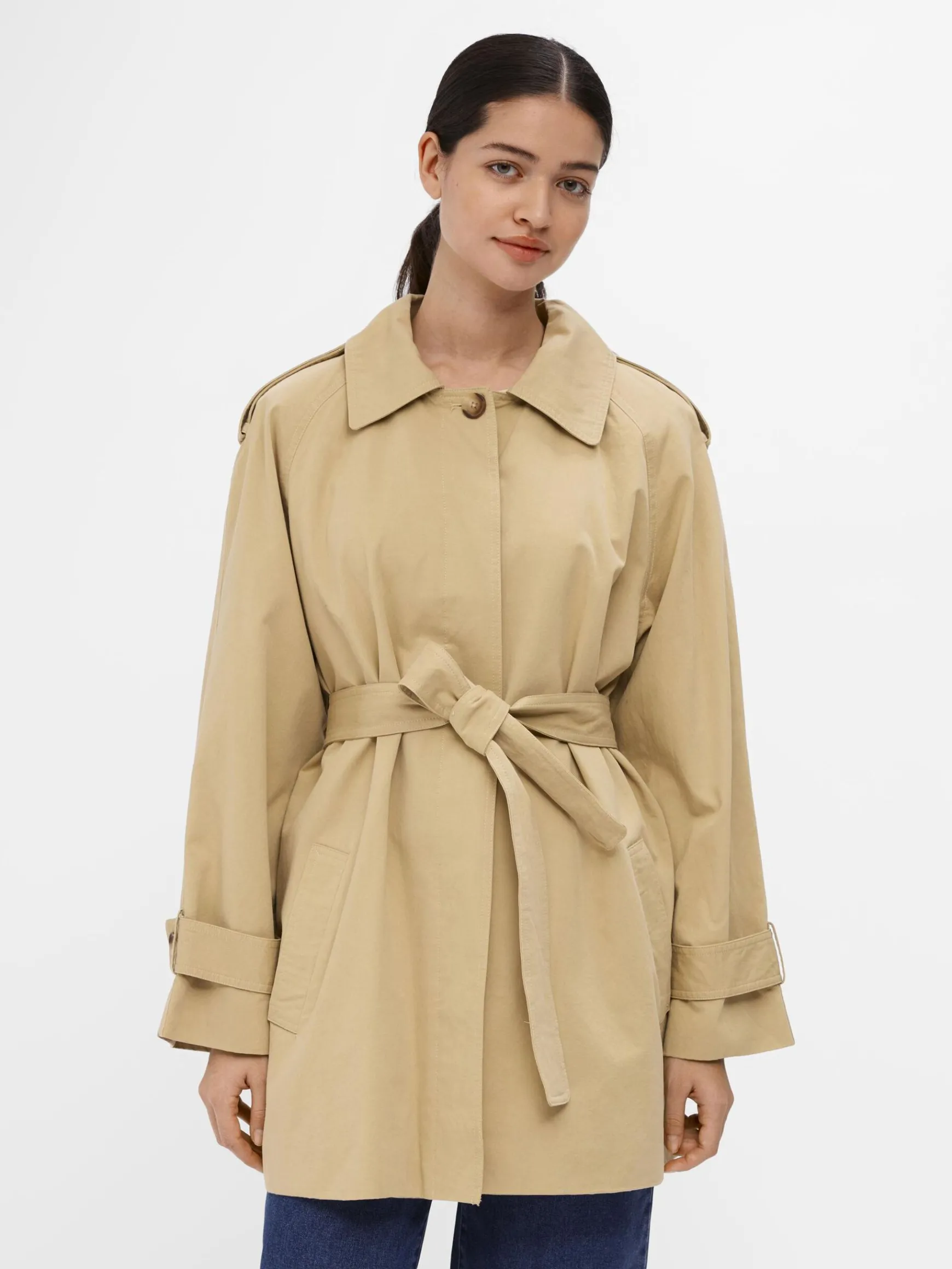 Dame OBJECT KORT TRENCHCOAT