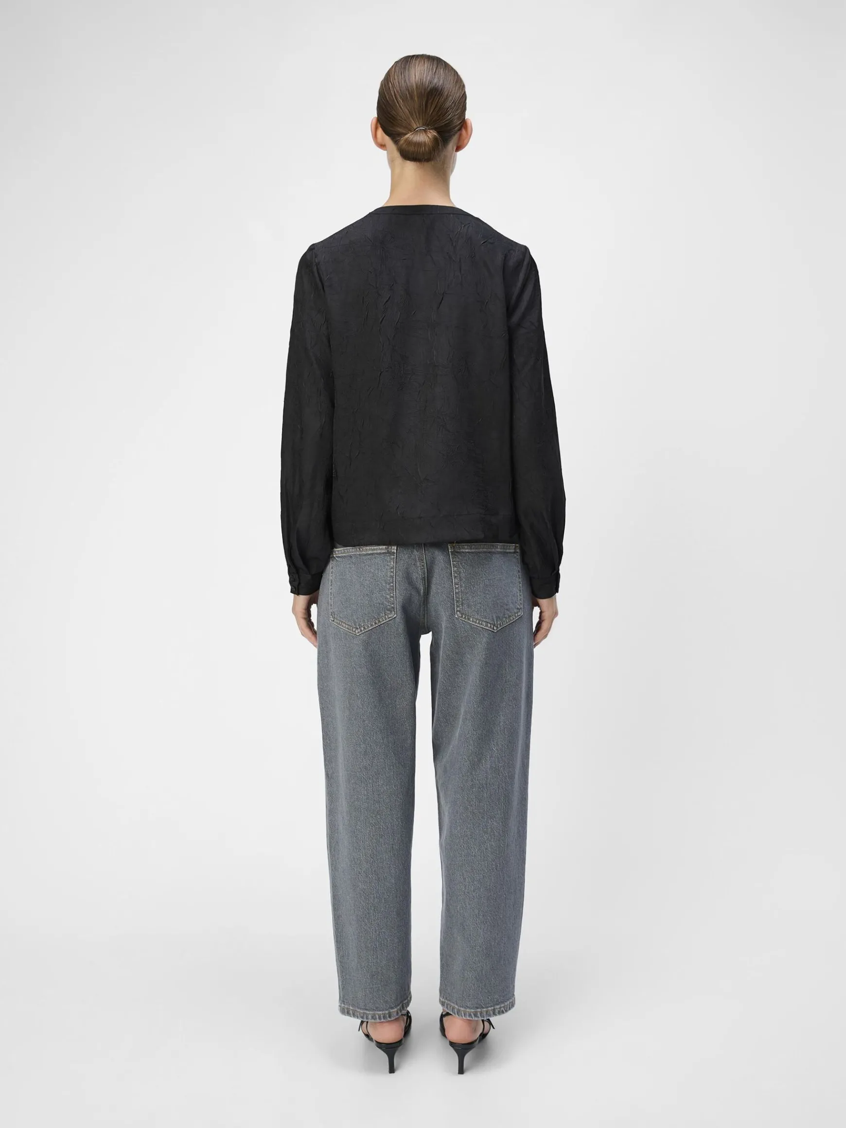 Dame OBJECT KRØLLET BLUSE