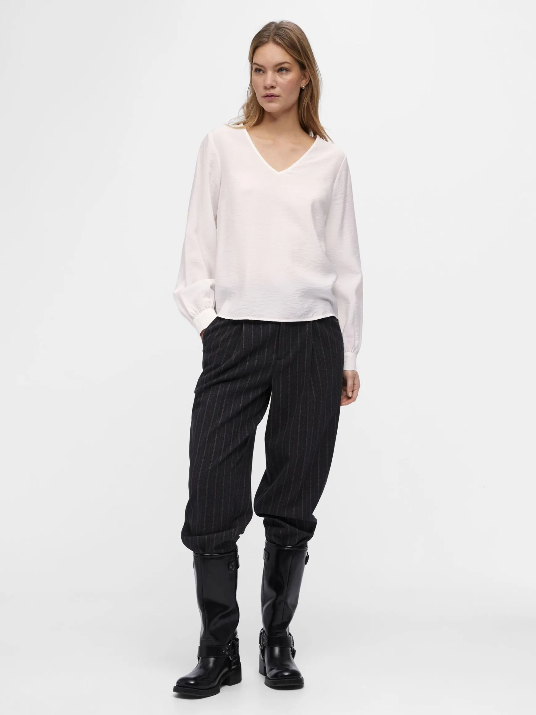 Dame OBJECT LANGÆRMET BLUSE