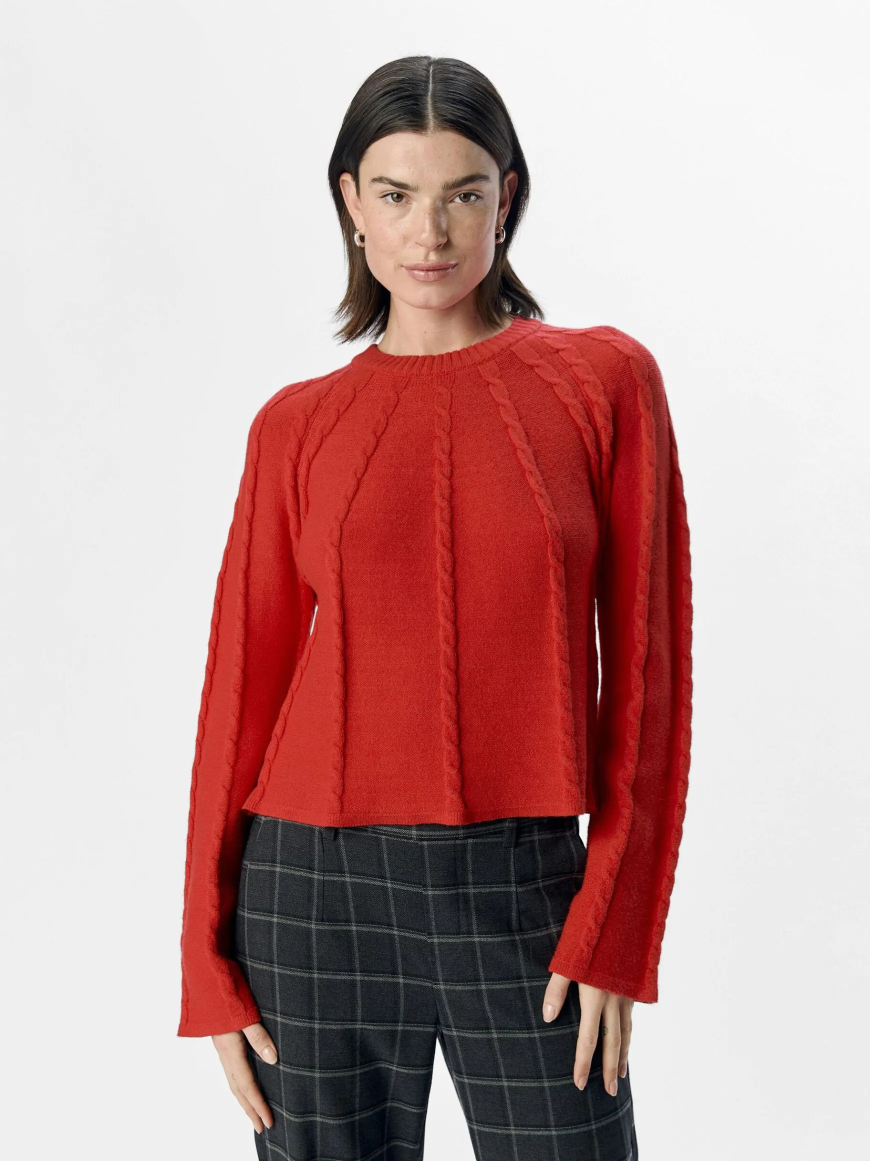 Dame OBJECT LANGÆRMET PULLOVER