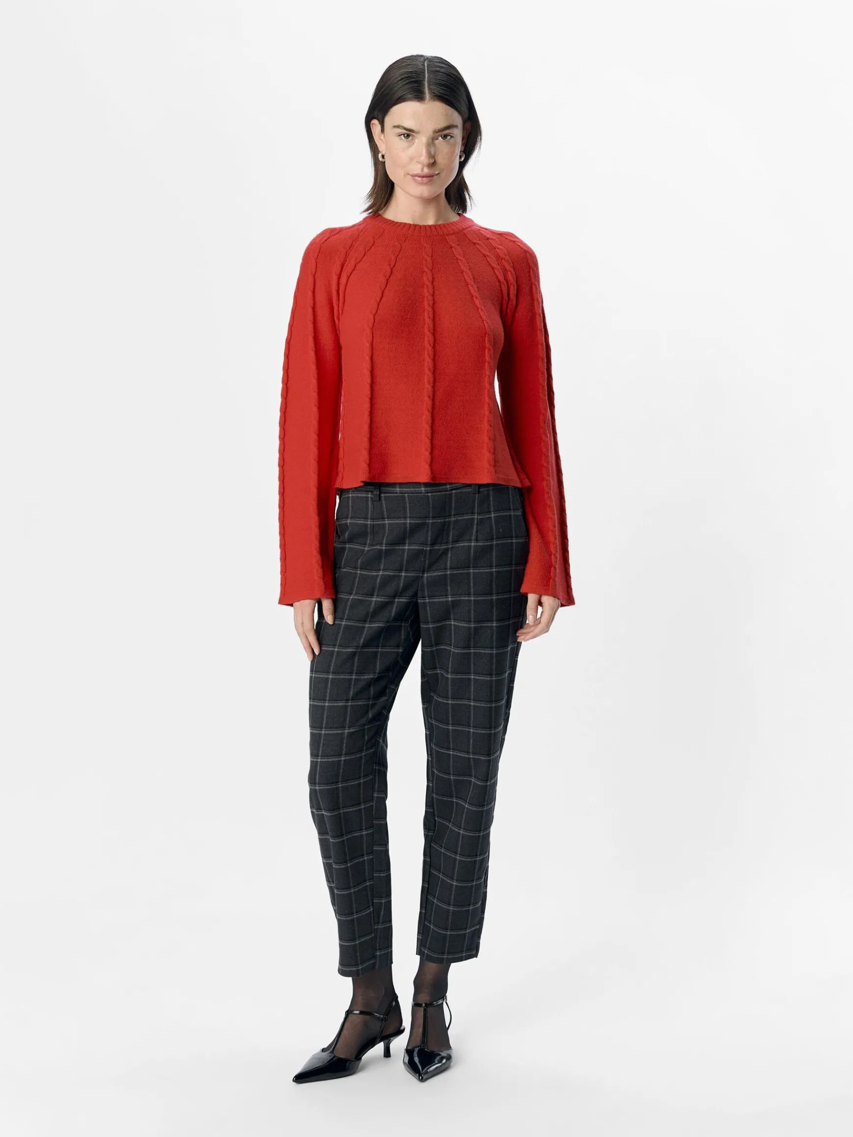 Dame OBJECT LANGÆRMET PULLOVER