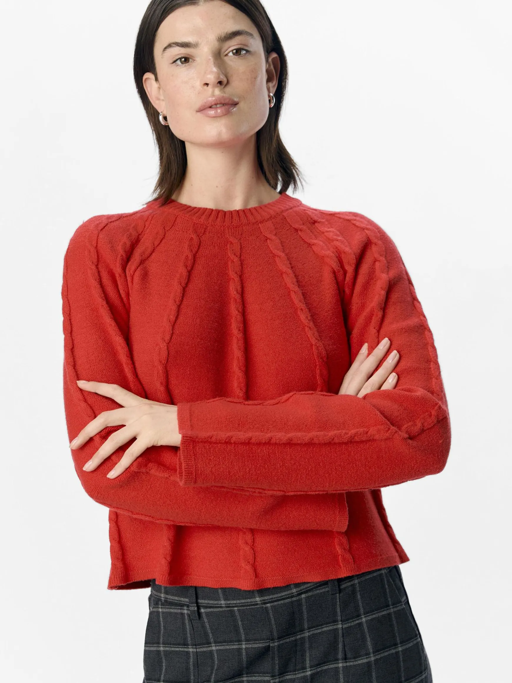 Dame OBJECT LANGÆRMET PULLOVER