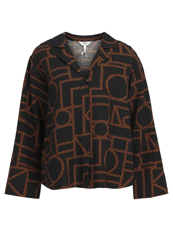 Dame OBJECT LANGÆRMET SKJORTE