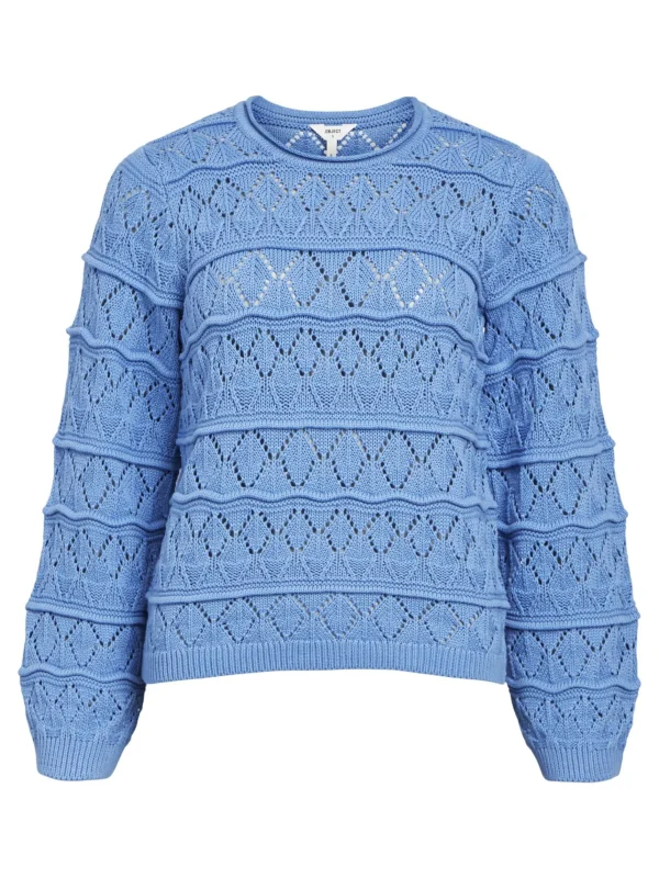 Dame OBJECT LANGÆRMET STRIKTRØJE