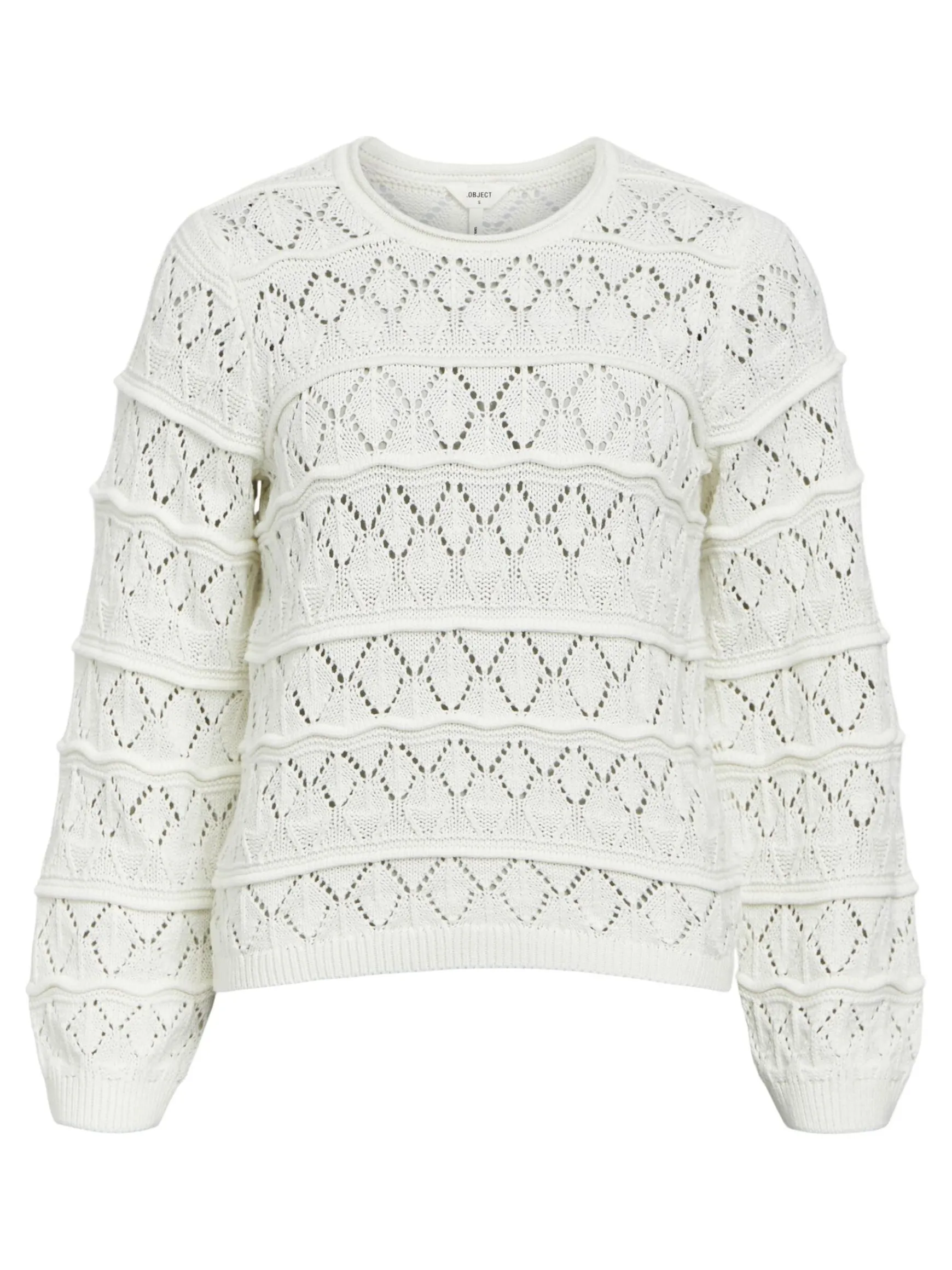 Dame OBJECT LANGÆRMET STRIKTRØJE