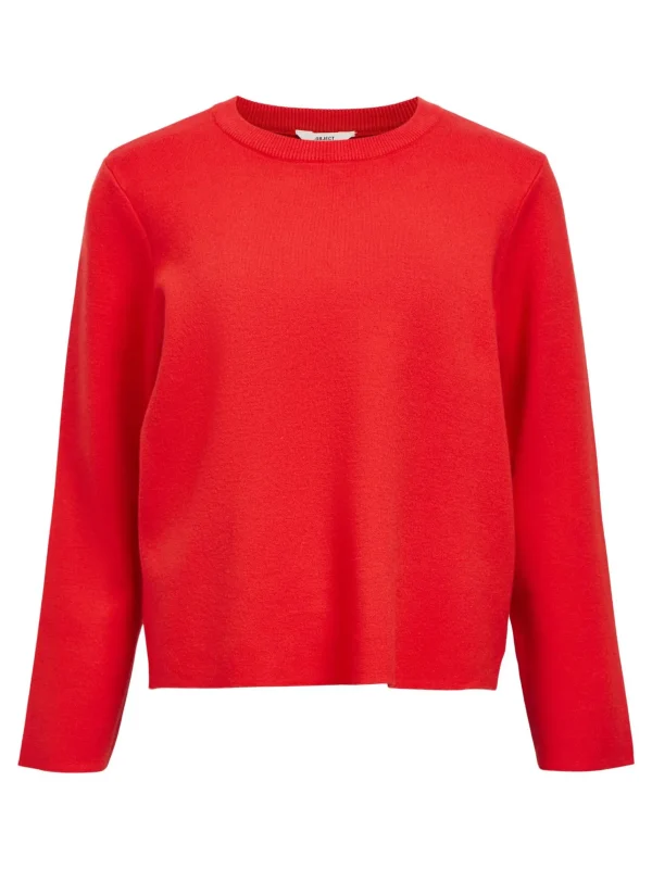 Dame OBJECT LANGÆRMET STRIKTRØJE