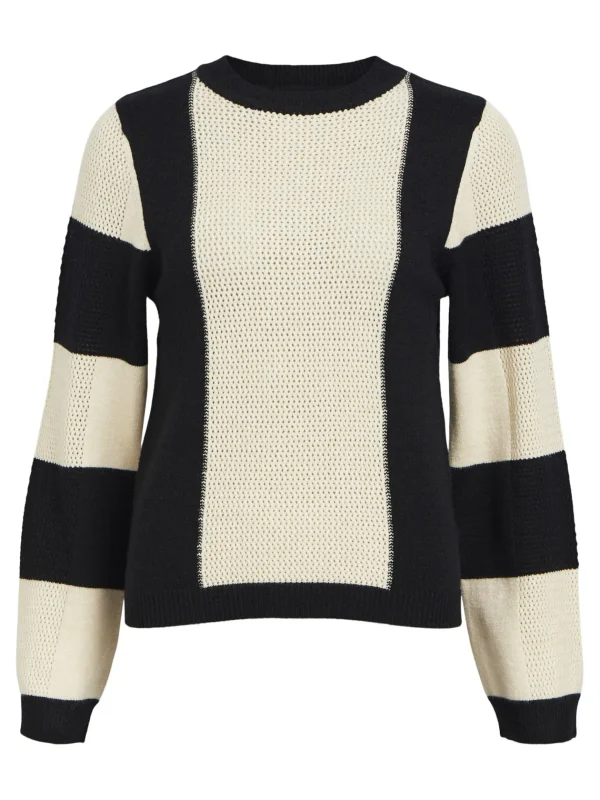 Dame OBJECT LANGÆRMET STRIKTRØJE