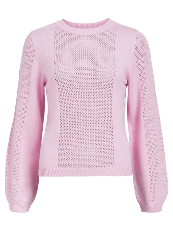 Dame OBJECT LANGÆRMET STRIKTRØJE