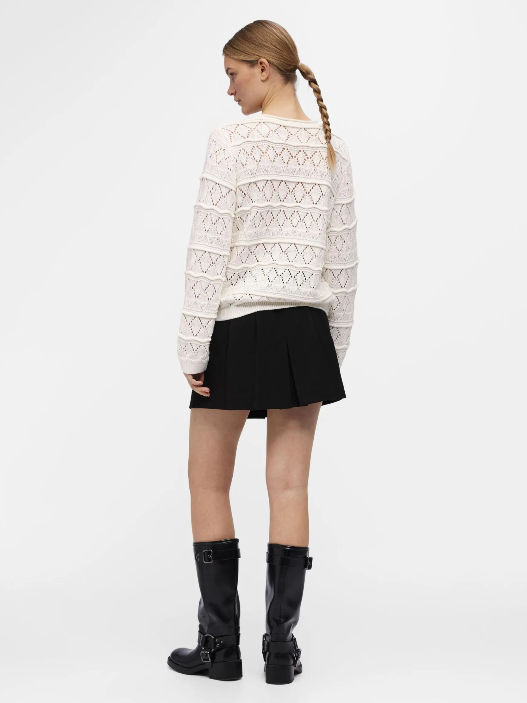 Dame OBJECT LANGÆRMET STRIKTRØJE