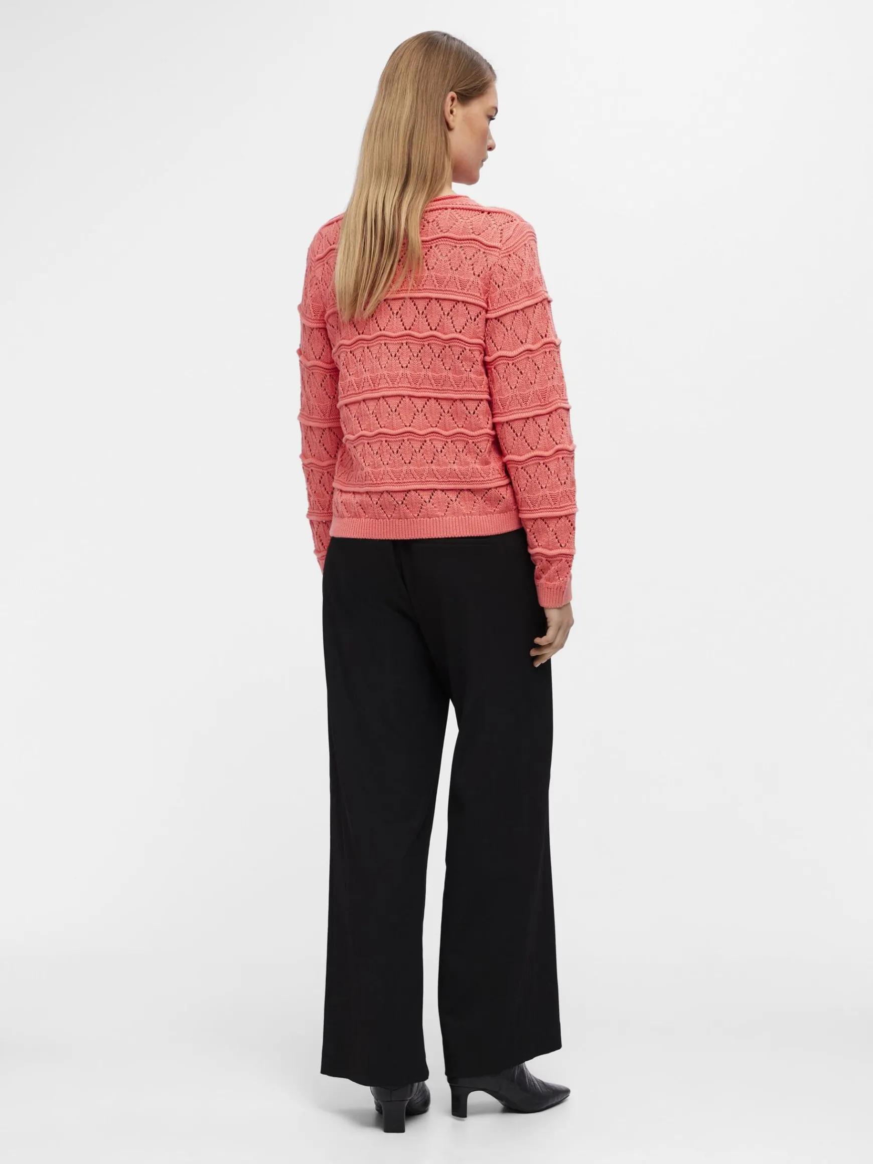 Dame OBJECT LANGÆRMET STRIKTRØJE