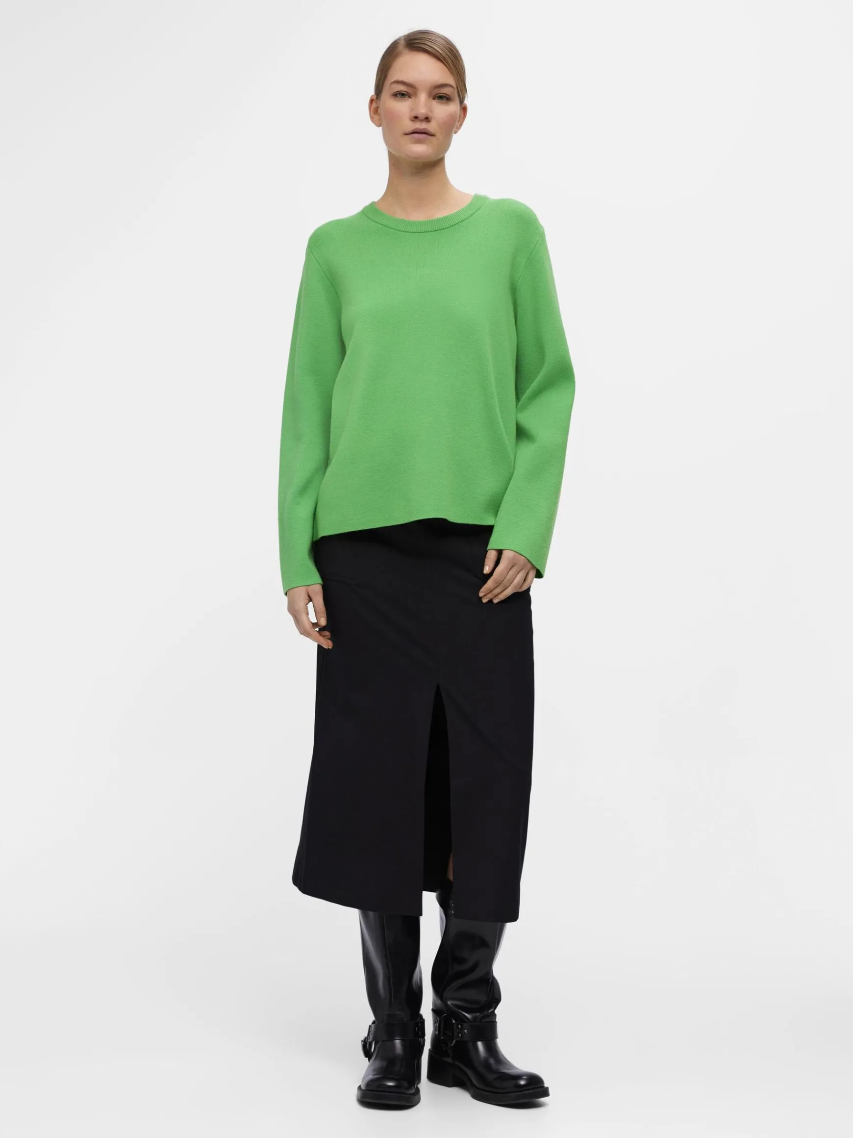 Dame OBJECT LANGÆRMET STRIKTRØJE