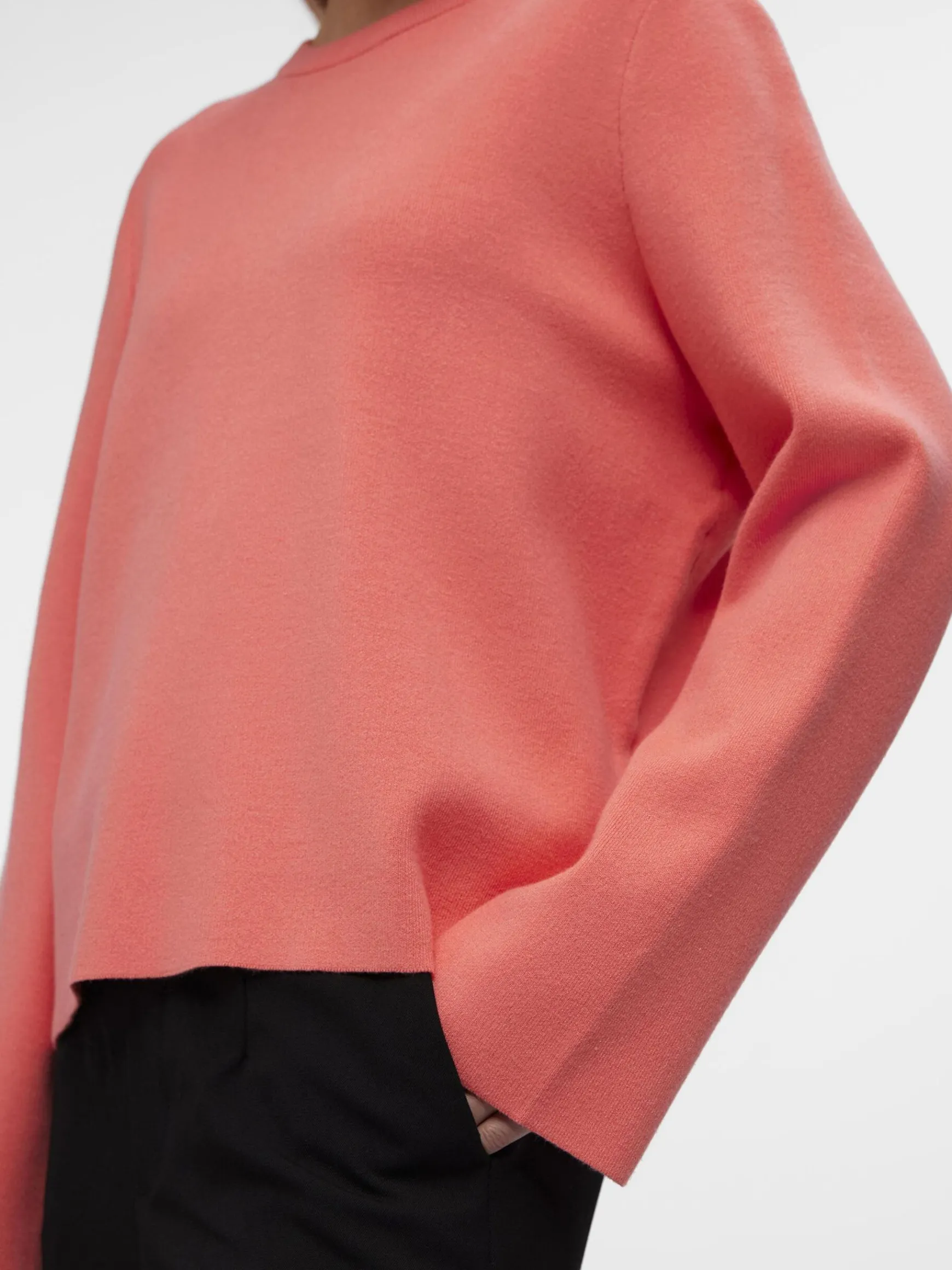 Dame OBJECT LANGÆRMET STRIKTRØJE