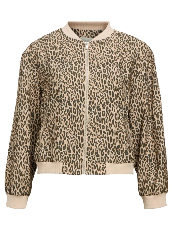 Dame OBJECT LEOPARDPRINT BOMBERJAKKE
