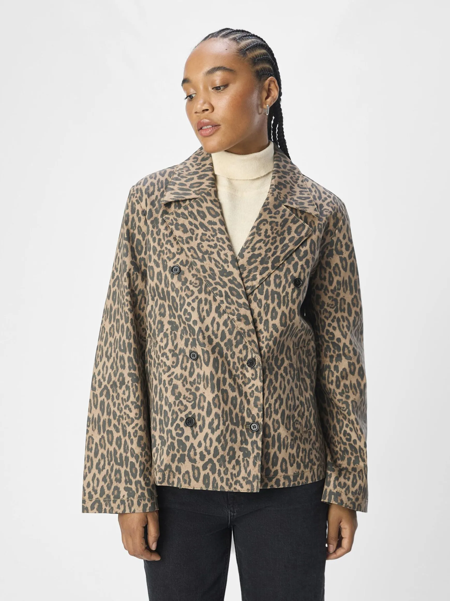 Dame OBJECT LEOPARDPRINT JAKKE