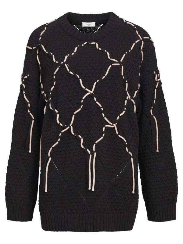 Dame OBJECT LONGLINE STRIKTRØJE