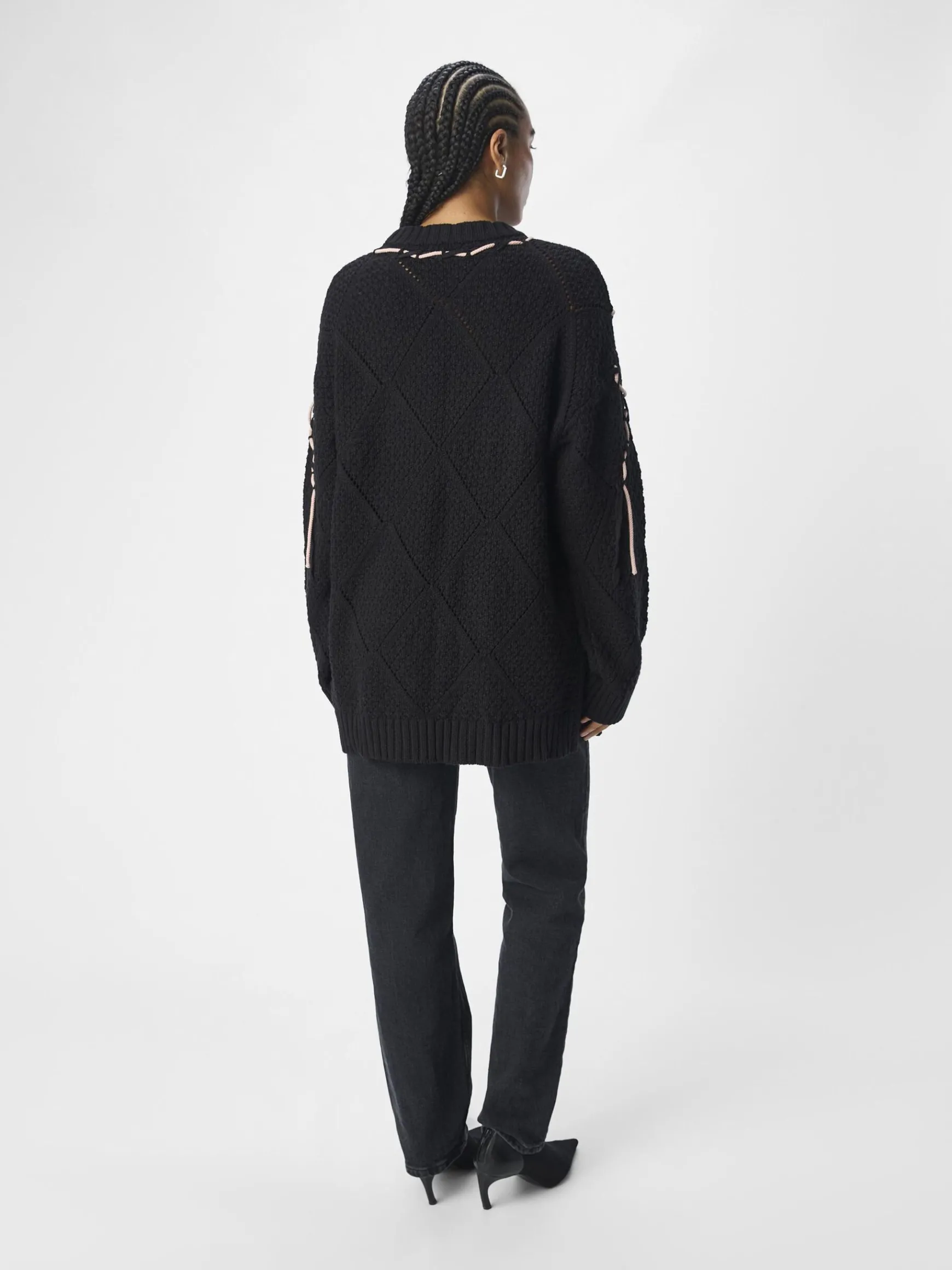 Dame OBJECT LONGLINE STRIKTRØJE