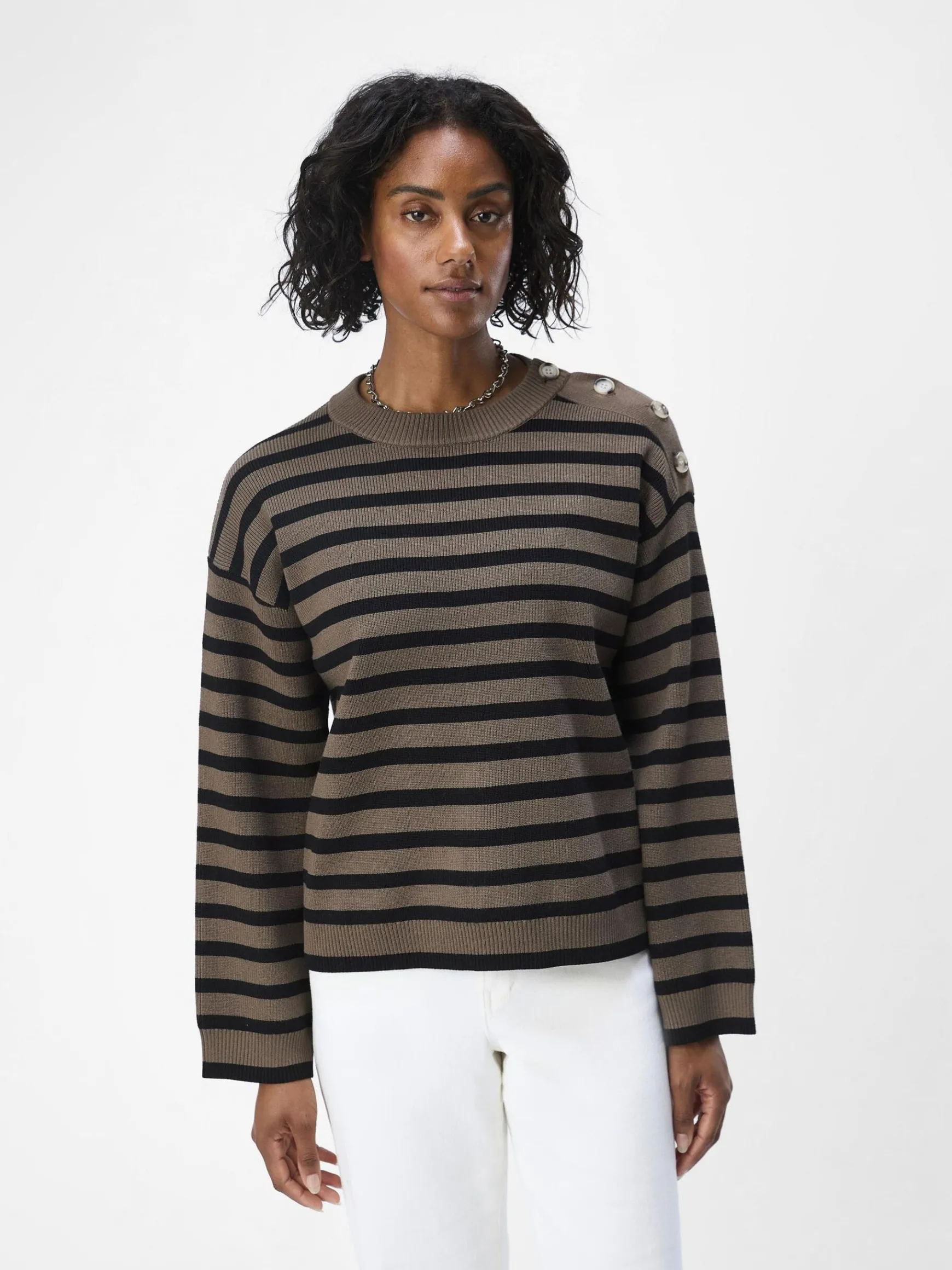 Dame OBJECT LØS STRIKTRØJE