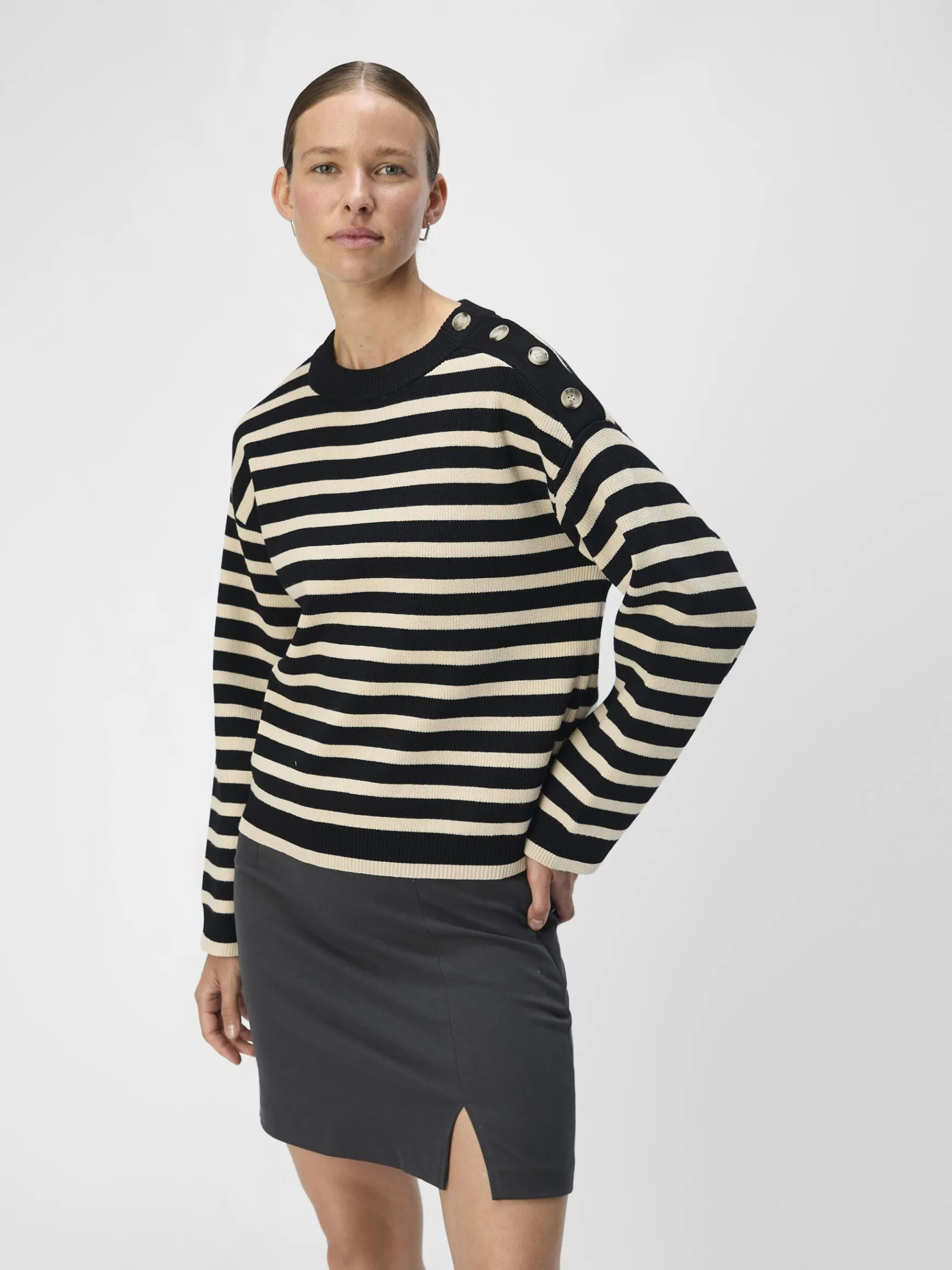 Dame OBJECT LØS STRIKTRØJE