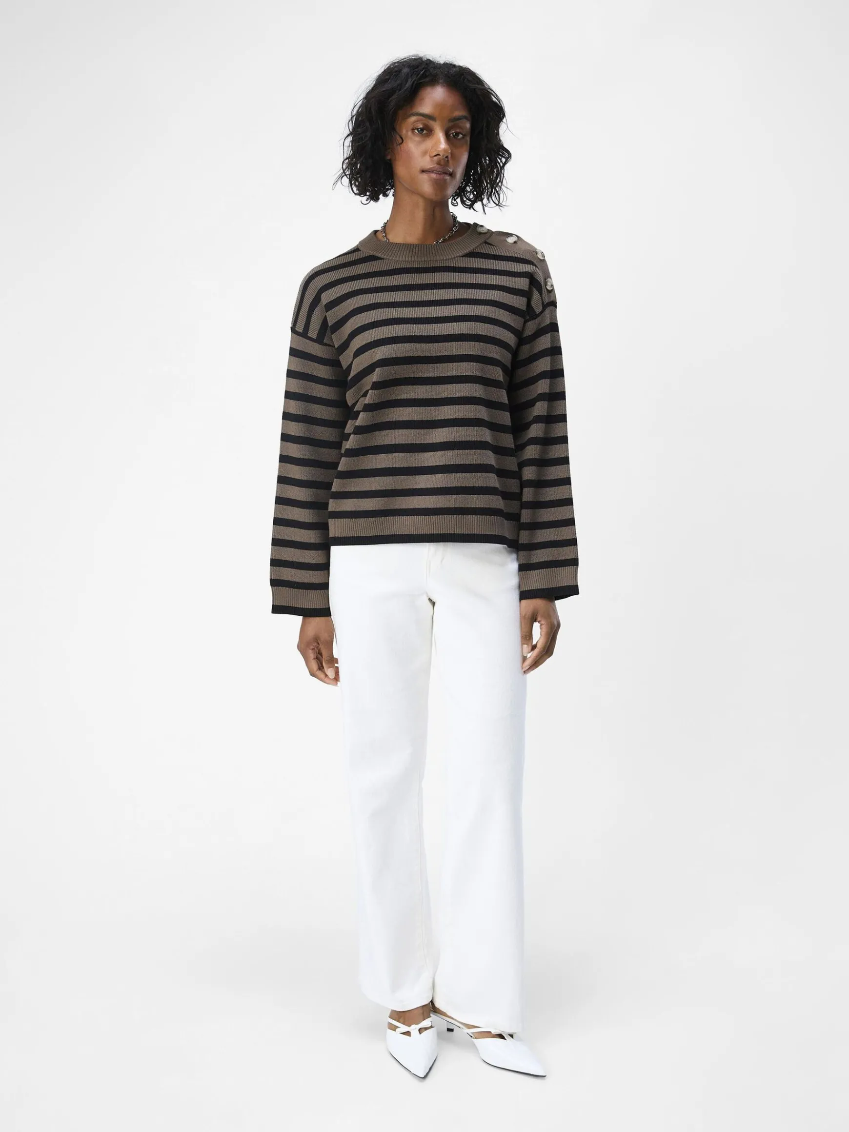 Dame OBJECT LØS STRIKTRØJE