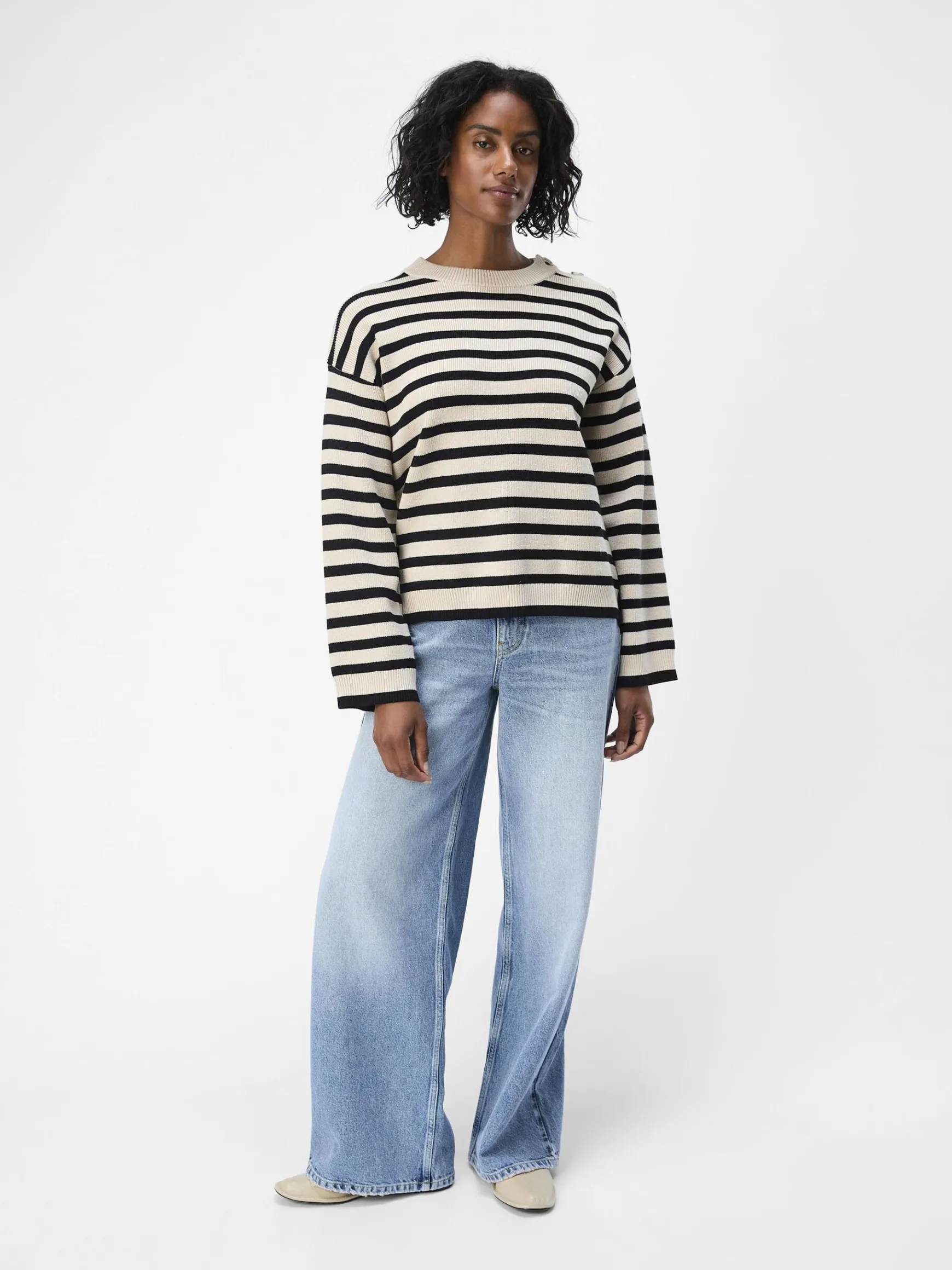 Dame OBJECT LØS STRIKTRØJE