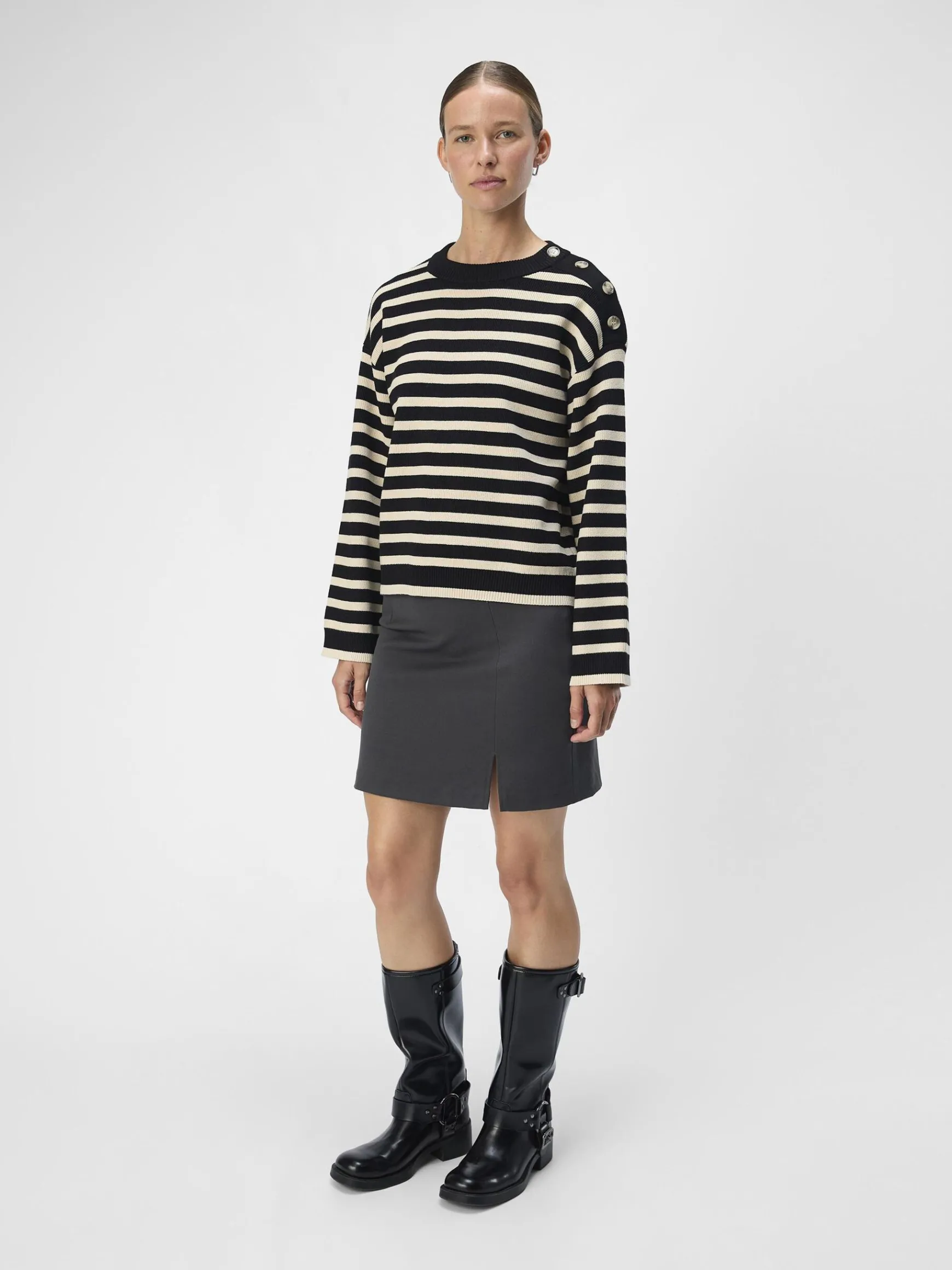 Dame OBJECT LØS STRIKTRØJE