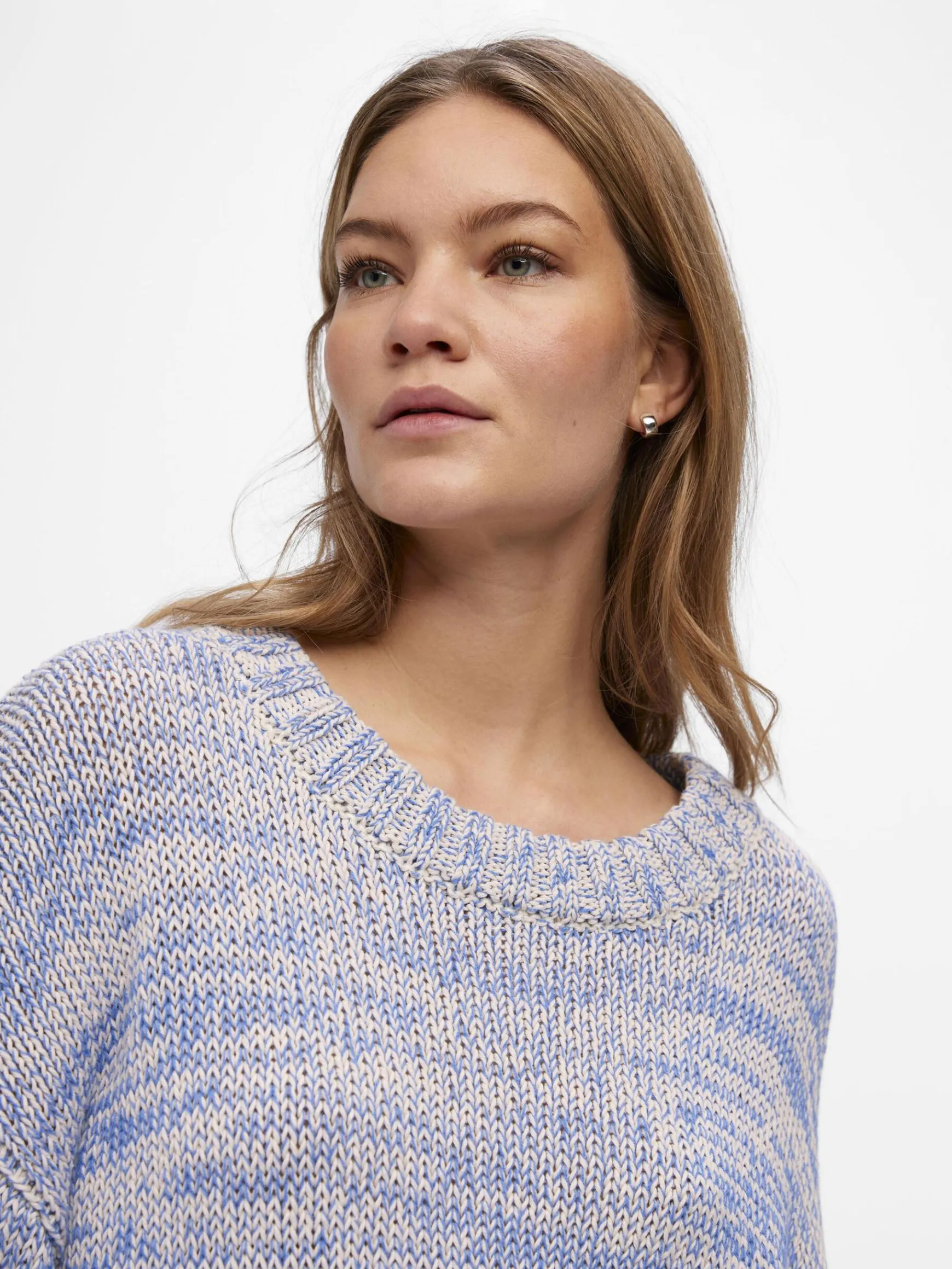 Dame OBJECT MELERET STRIKTRØJE