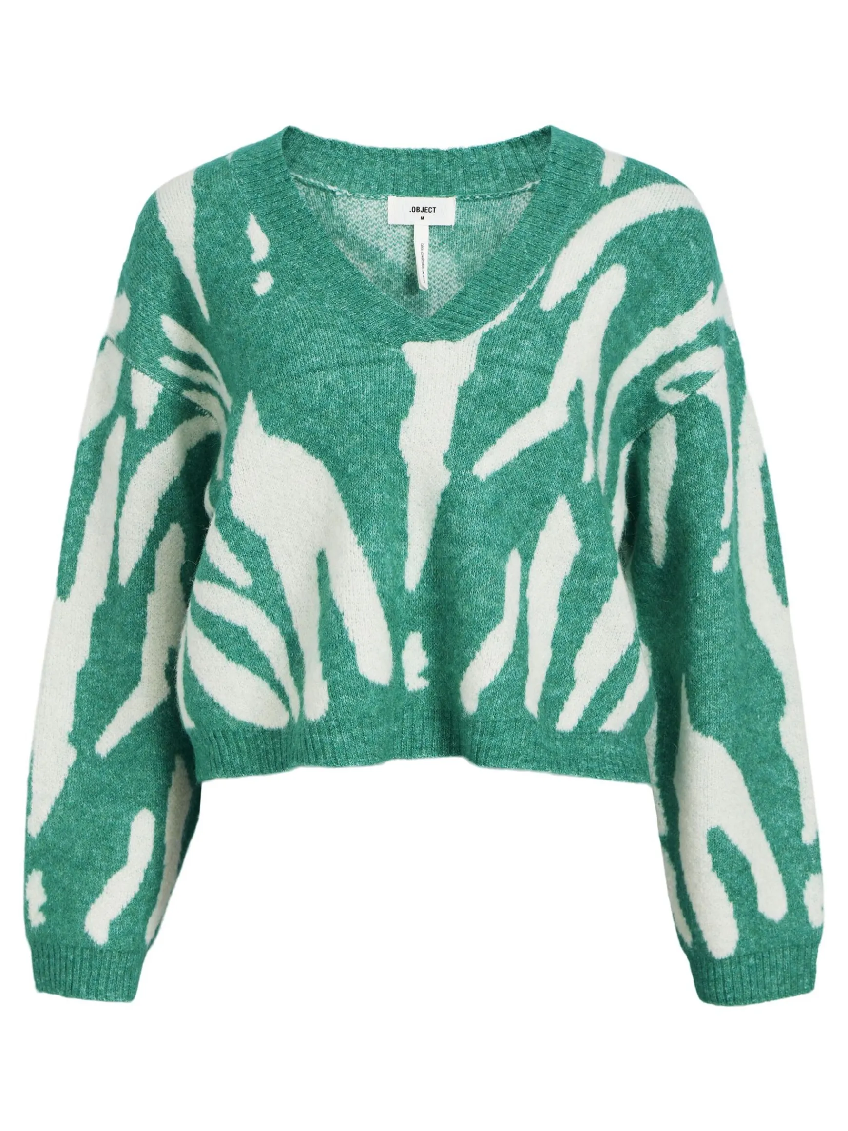 Dame OBJECT MØNSTRET STRIKTRØJE