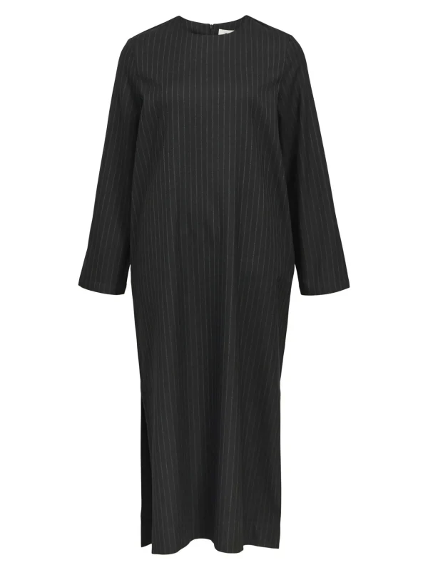 Dame OBJECT NÅLESTRIBET MIDIKJOLE