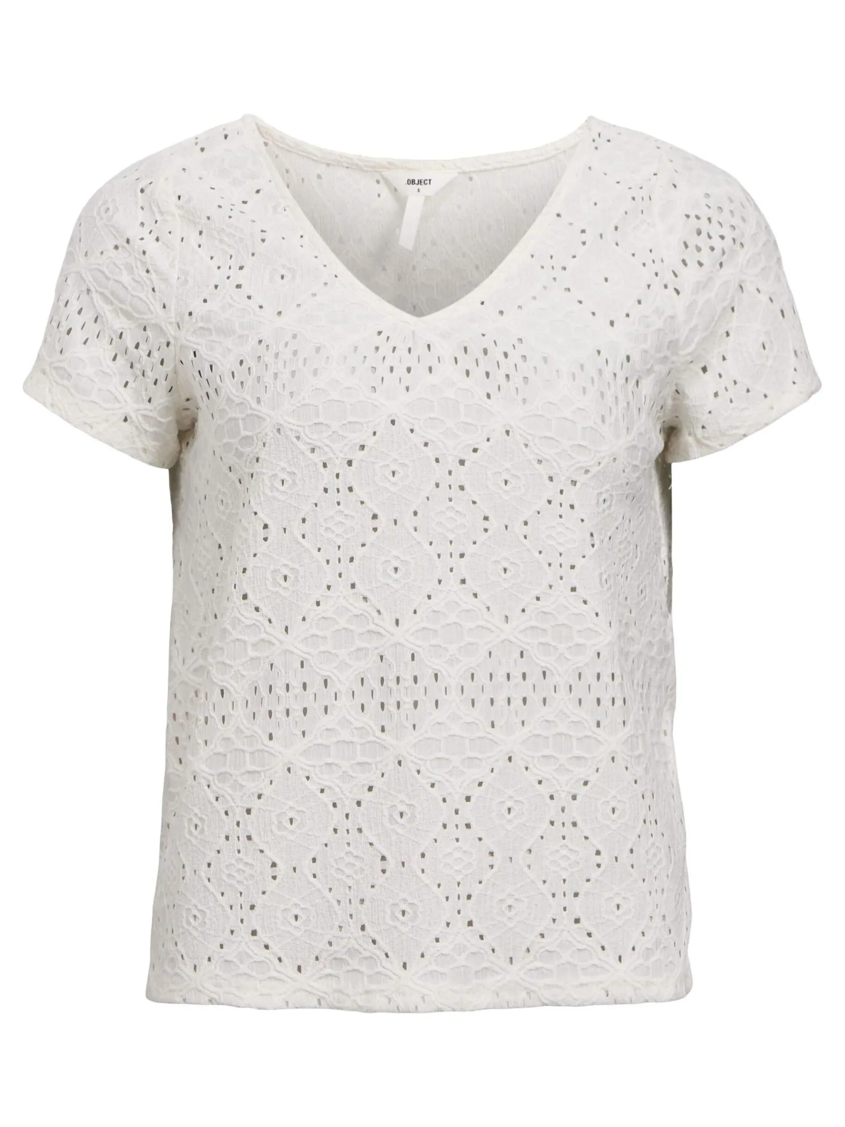 Dame OBJECT OBJFEODORA BLUSE MED V-HALS