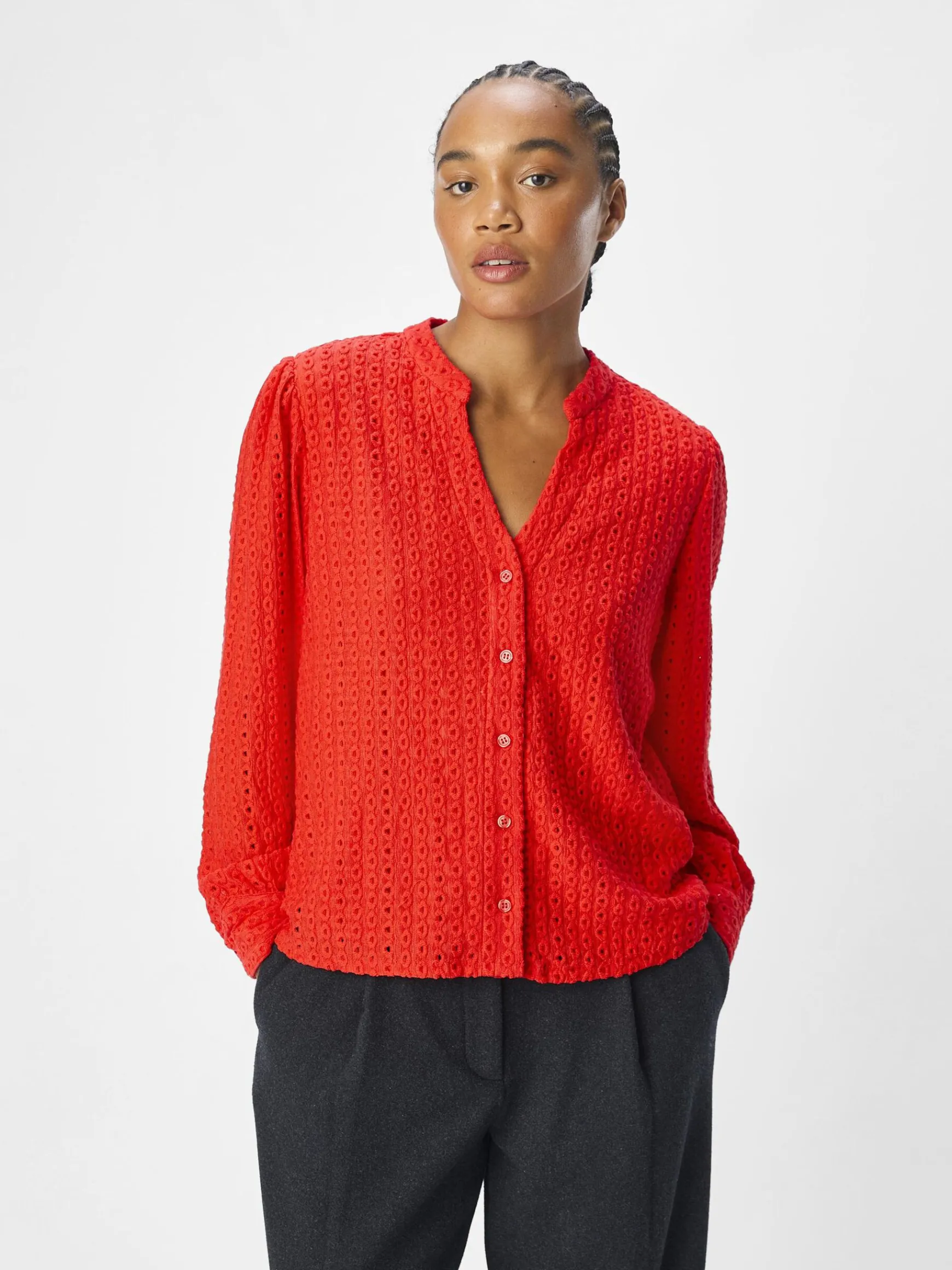 Dame OBJECT OBJFEODORA LANGÆRMET SKJORTE