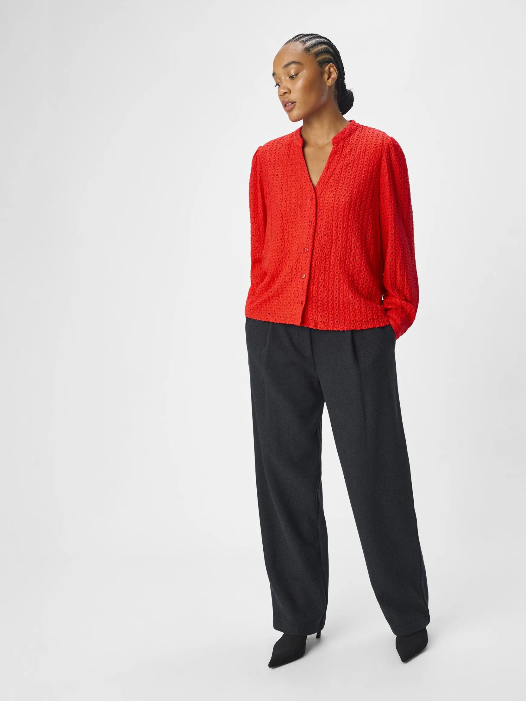 Dame OBJECT OBJFEODORA LANGÆRMET SKJORTE