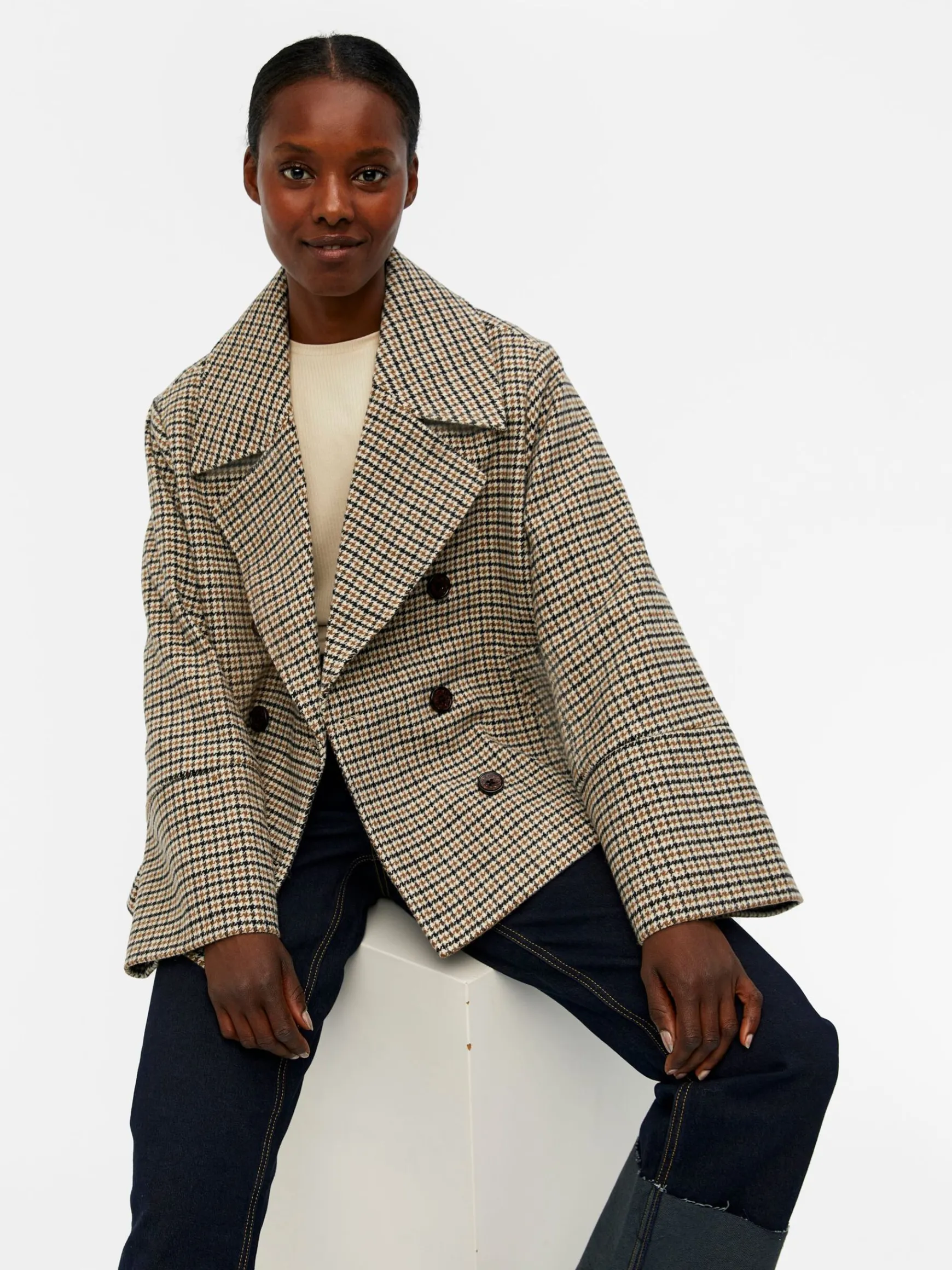 Dame OBJECT OBJKEILY KORT JAKKE