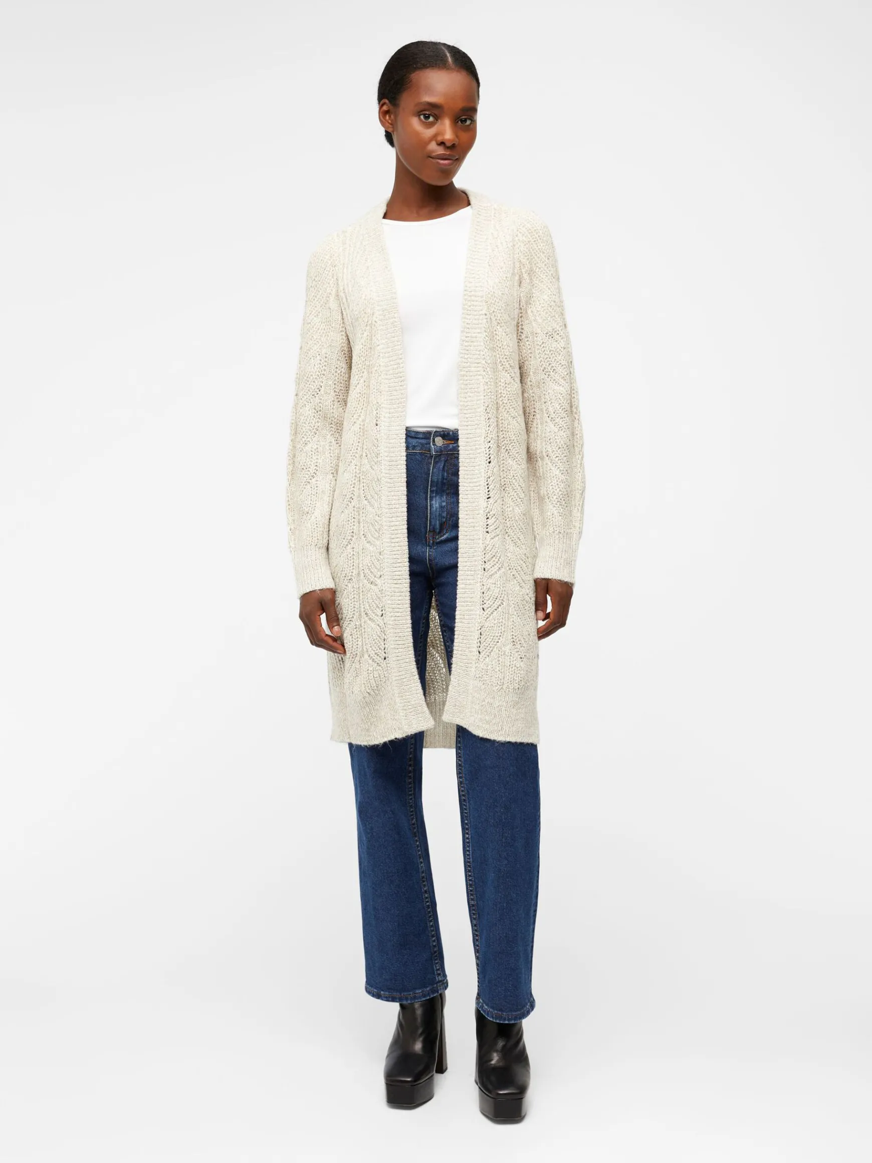 Dame OBJECT OBJNOVA STELLA STRIKKET CARDIGAN