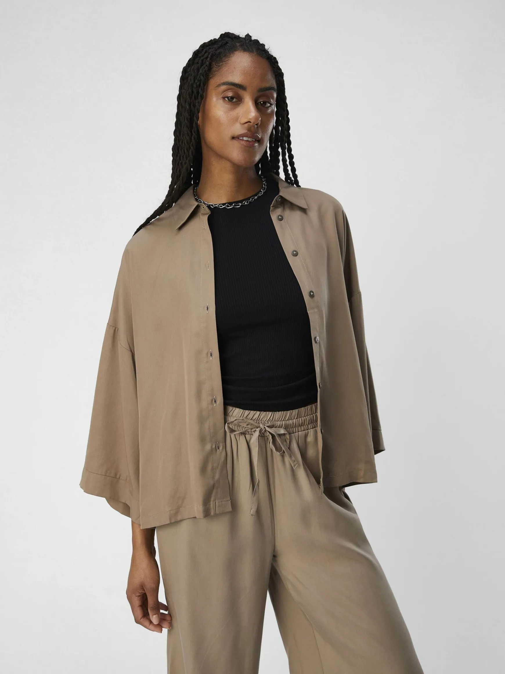 Dame OBJECT OVERSIZED SKJORTE