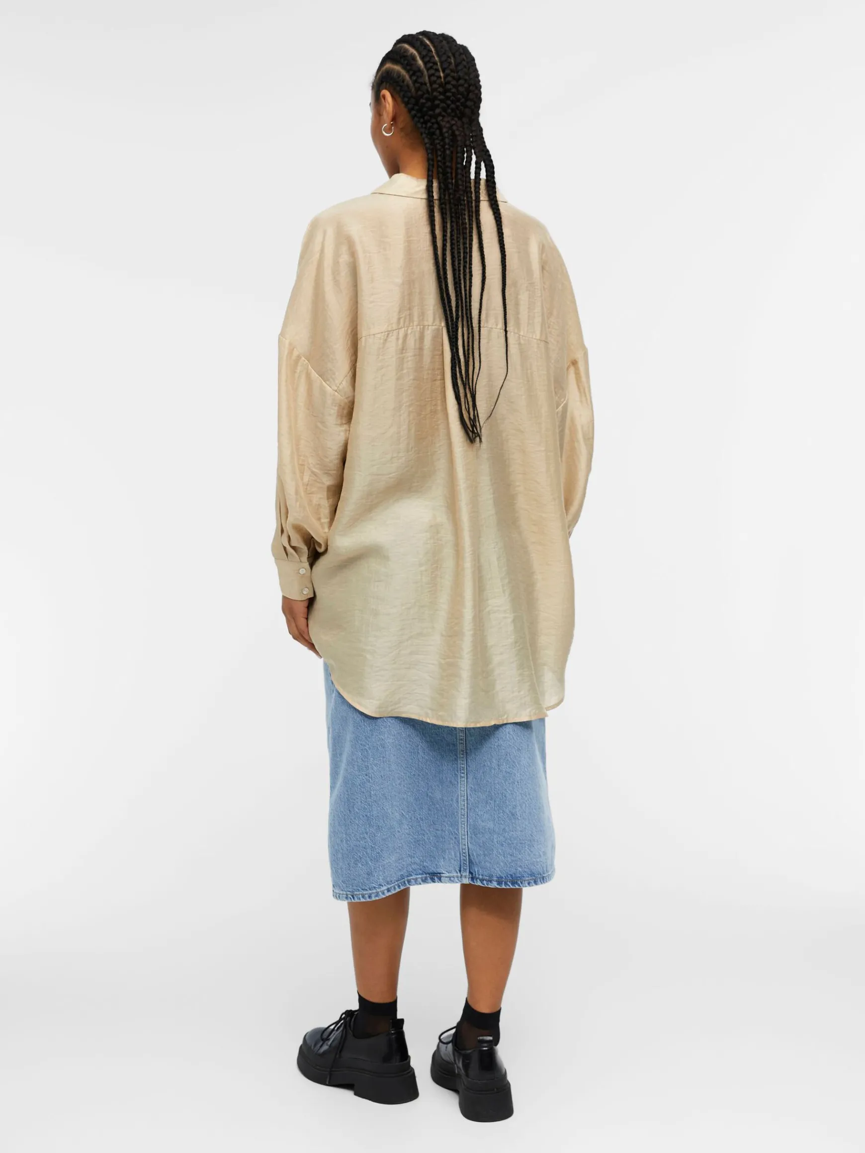 Dame OBJECT OVERSIZED SKJORTE