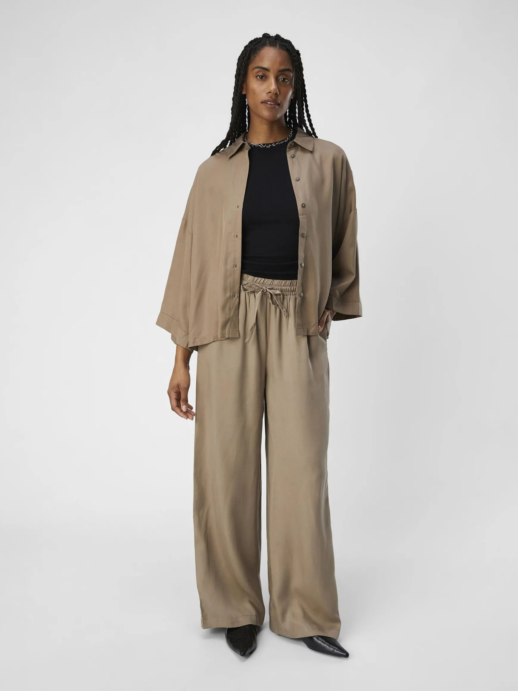 Dame OBJECT OVERSIZED SKJORTE