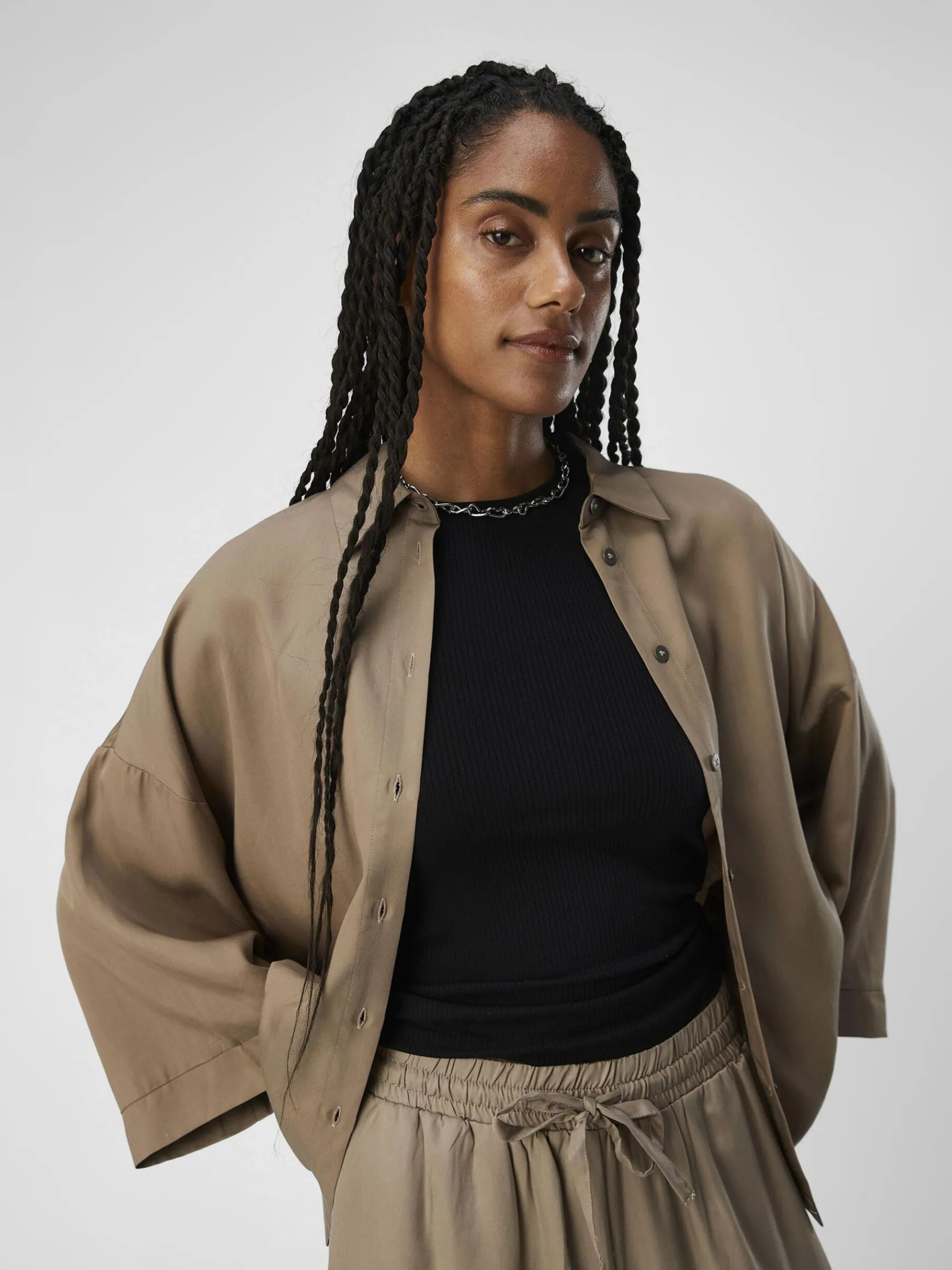 Dame OBJECT OVERSIZED SKJORTE